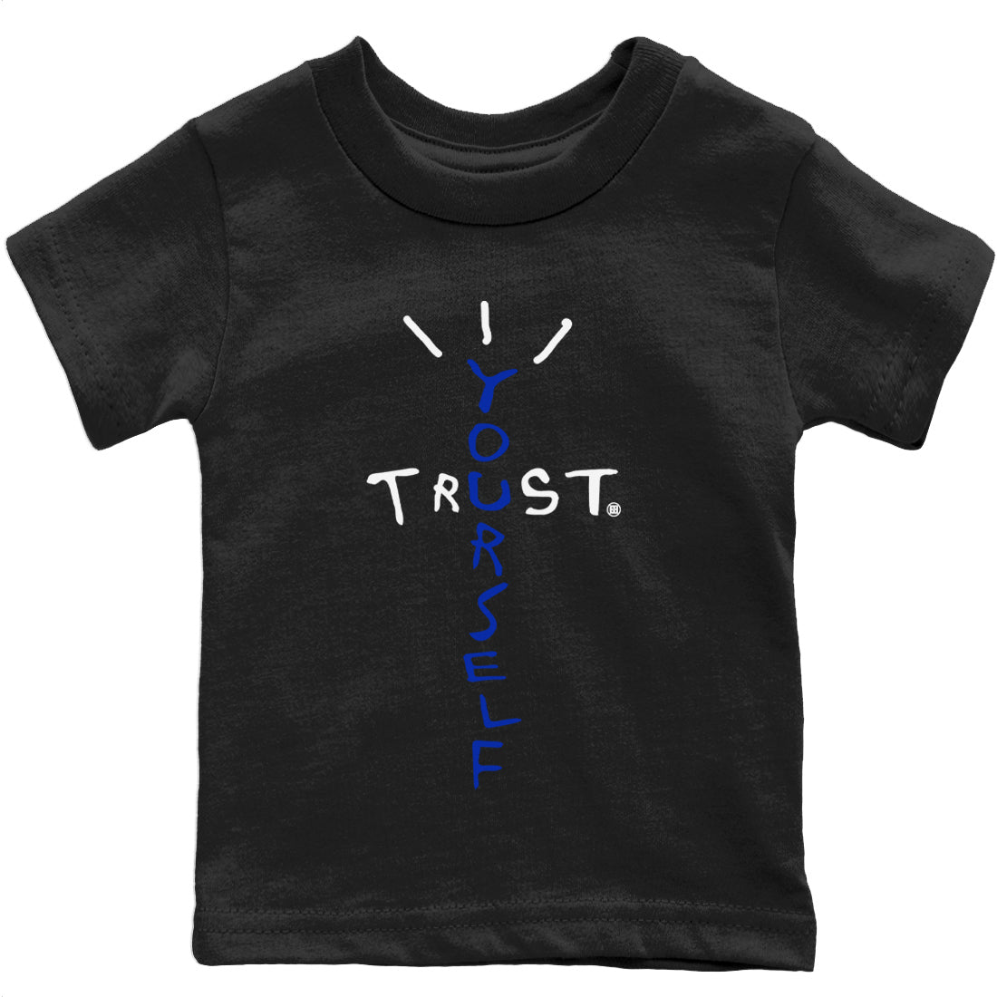 Trust Yourself Kids Tops - Air Jordan 12 Hyper Royal