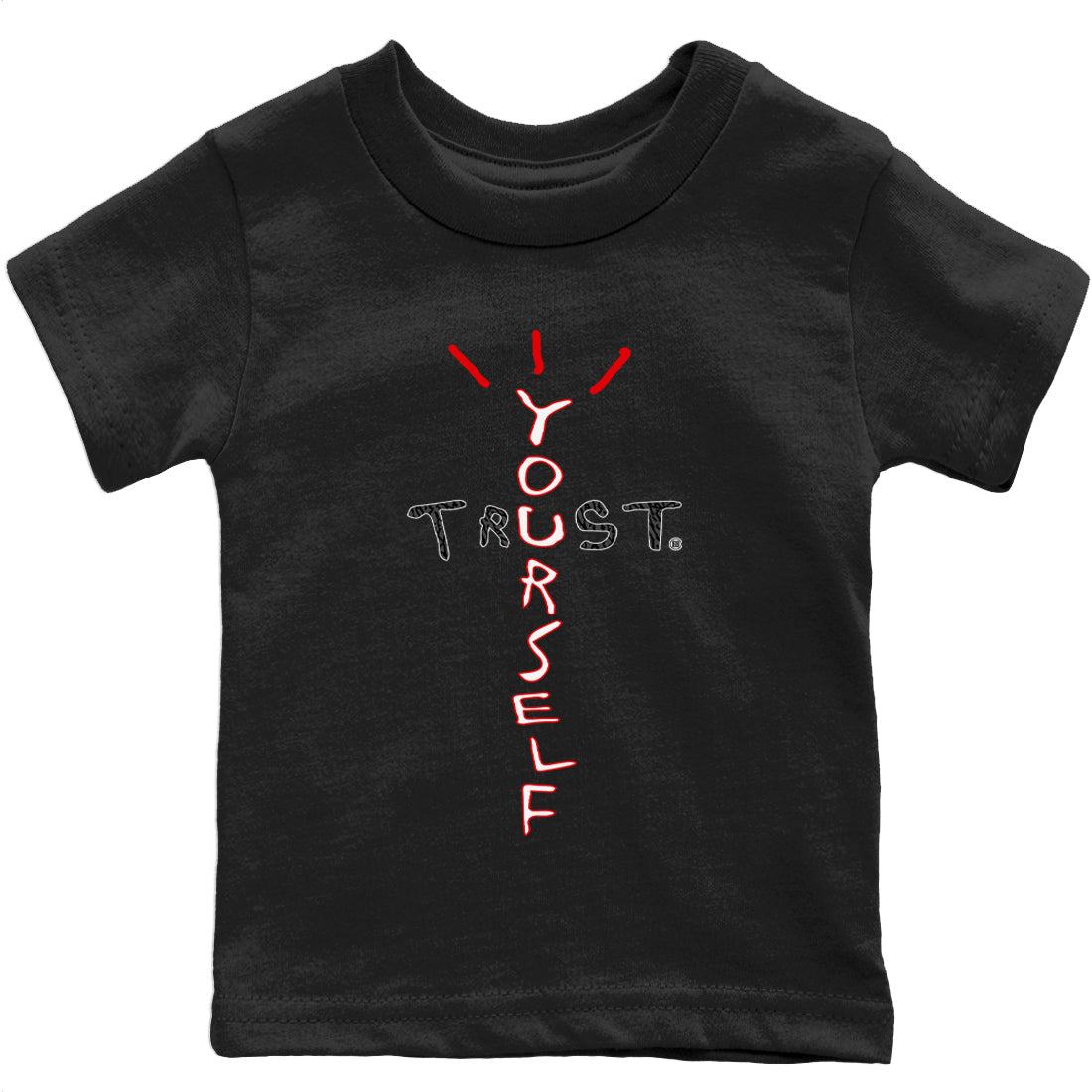 Trust Yourself Kids Tops - Air Jordan 3 Fire Red