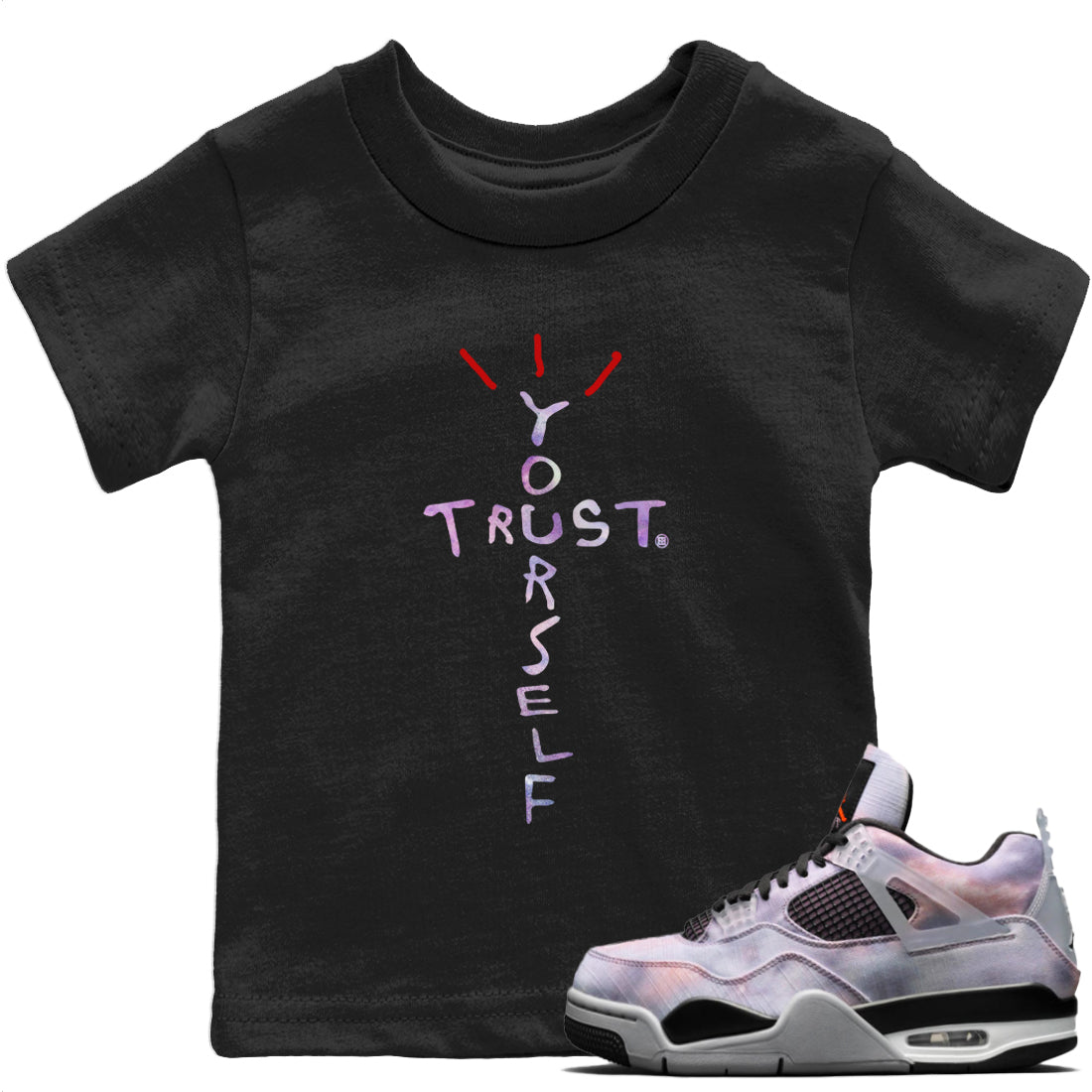 Trust Yourself Kids Tops - Air Jordan 4 Zen Master
