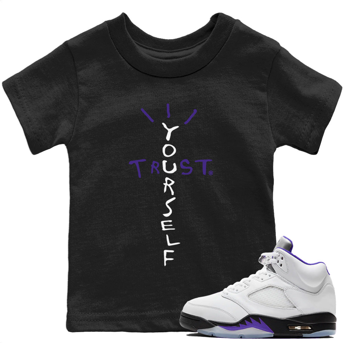Trust Yourself Kids Tops - Air Jordan 5 Concord