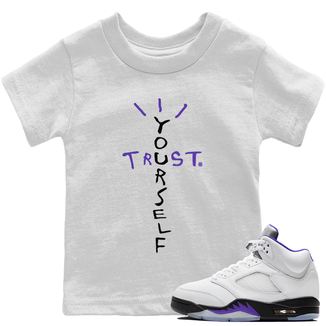 Trust Yourself Kids Tops - Air Jordan 5 Concord