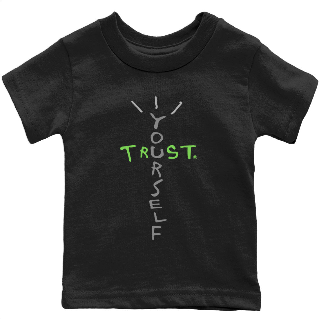 Trust Yourself Kids Tops - Air Jordan 5 Green Bean