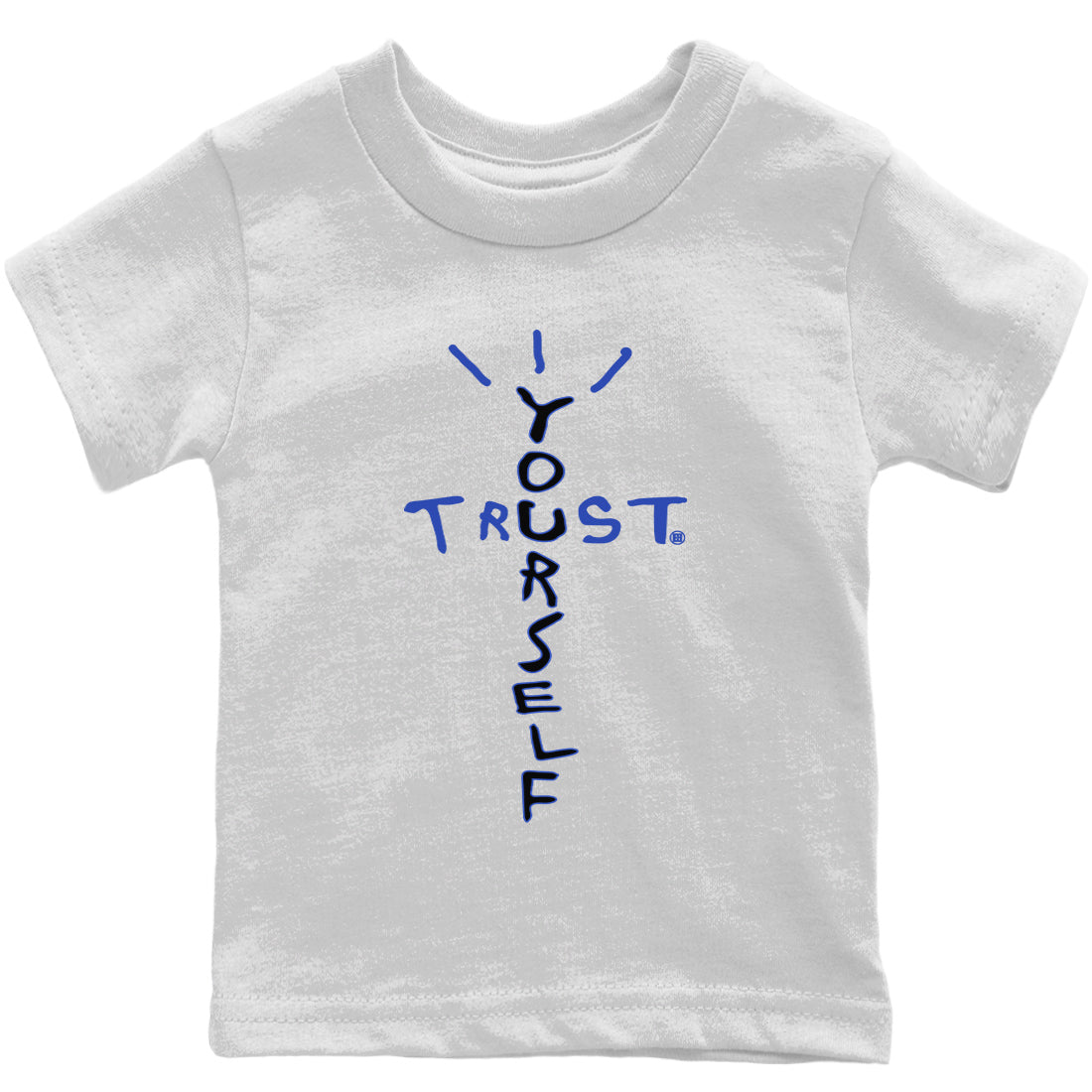 Trust Yourself Kids Tops - Yeezy 350 Dazzling Blue