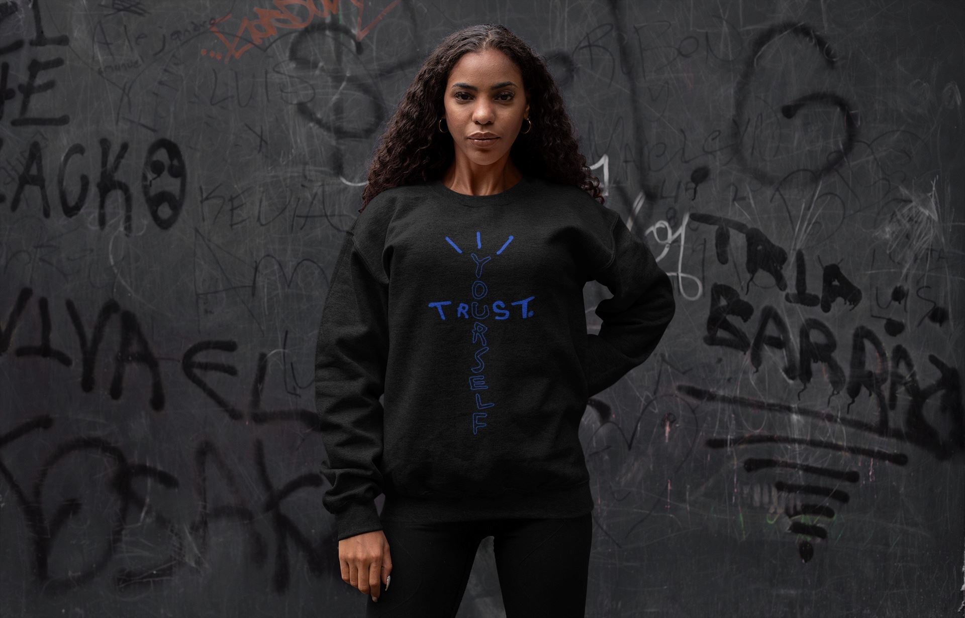 Trust Yourself Unisex Tops - Yeezy 350 Dazzling Blue