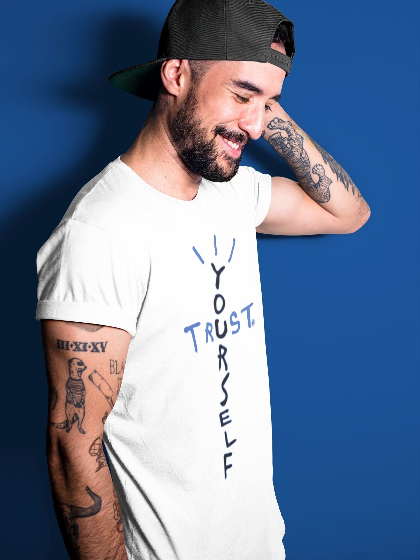 Trust Yourself Unisex Tops - Yeezy 350 Dazzling Blue