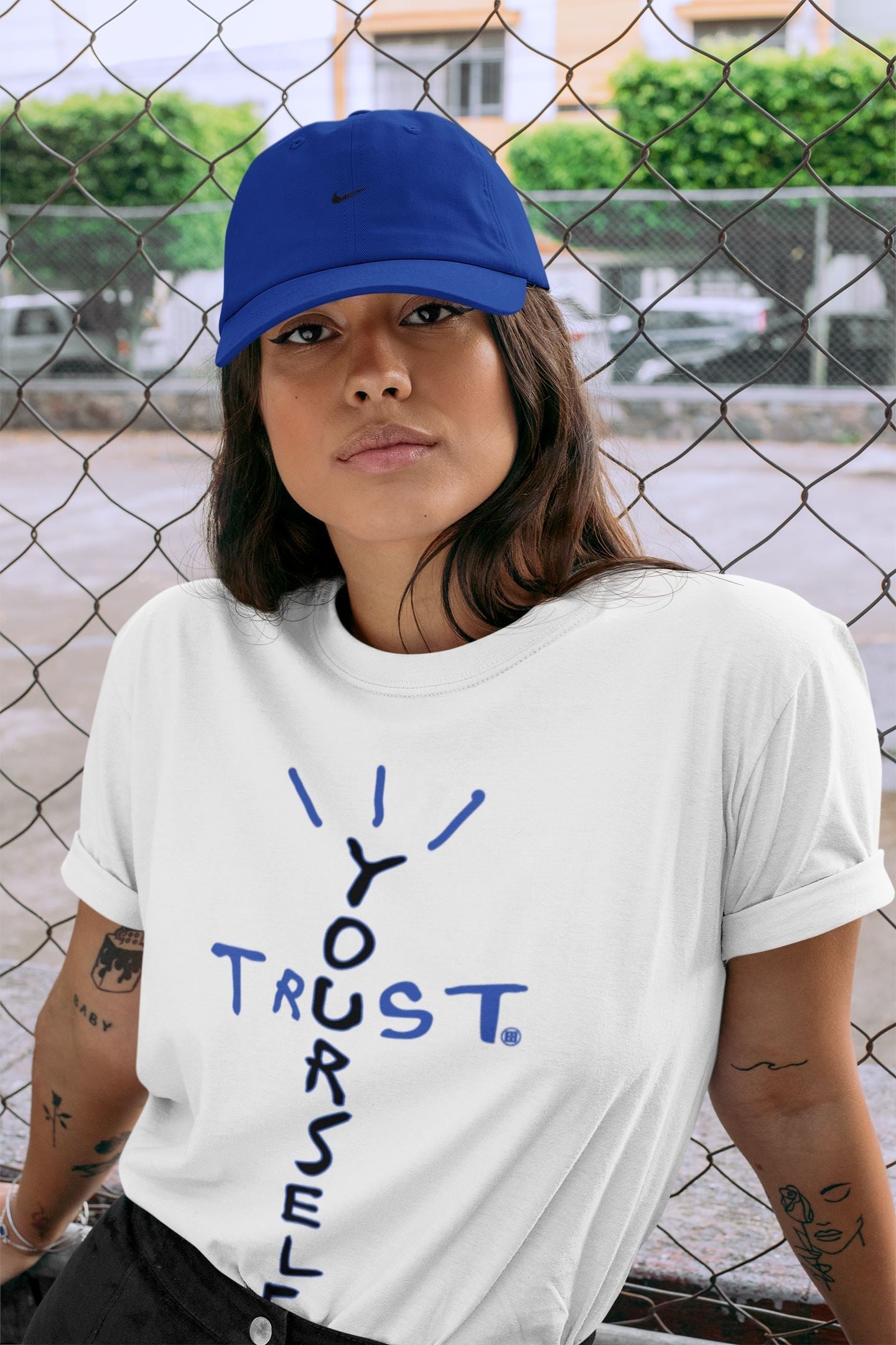 Trust Yourself Unisex Tops - Yeezy 350 Dazzling Blue