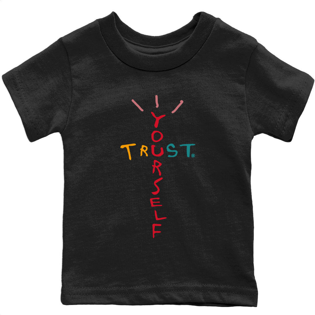 Trust Yourself Kids Tops - Yeezy 700 Hi-Res Red