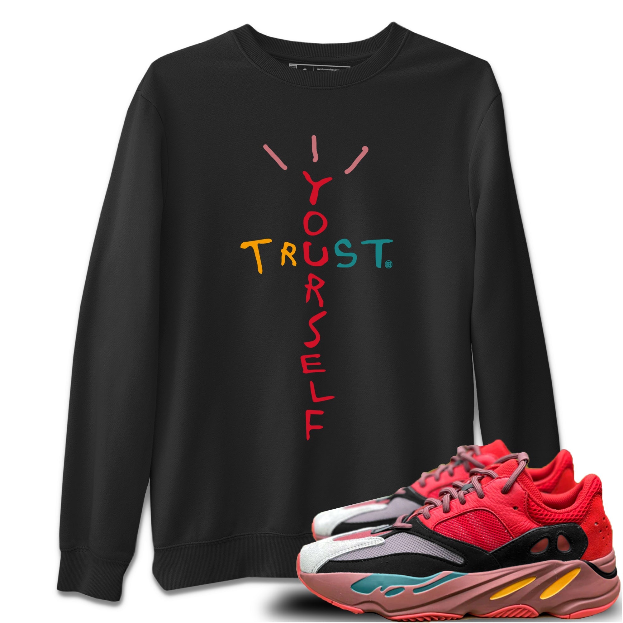 Trust Yourself Unisex Tops - Yeezy 700 Hi-Res Red
