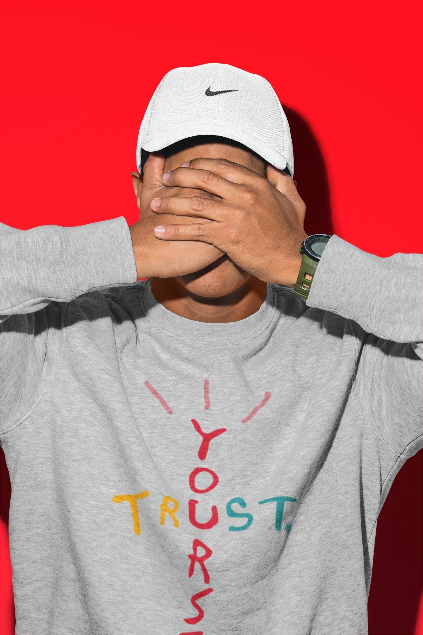 Trust Yourself Unisex Tops - Yeezy 700 Hi-Res Red