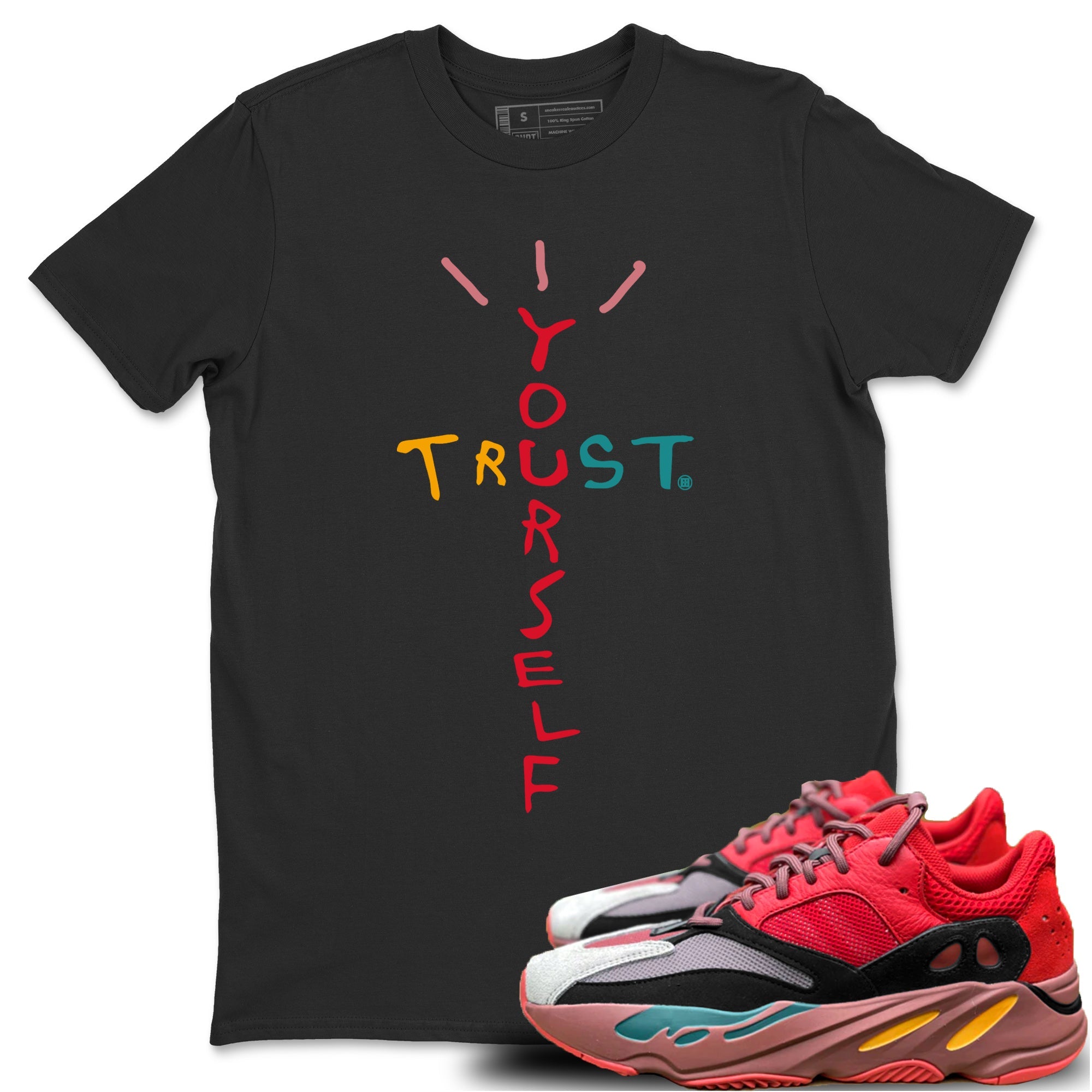 Trust Yourself Unisex Tops - Yeezy 700 Hi-Res Red