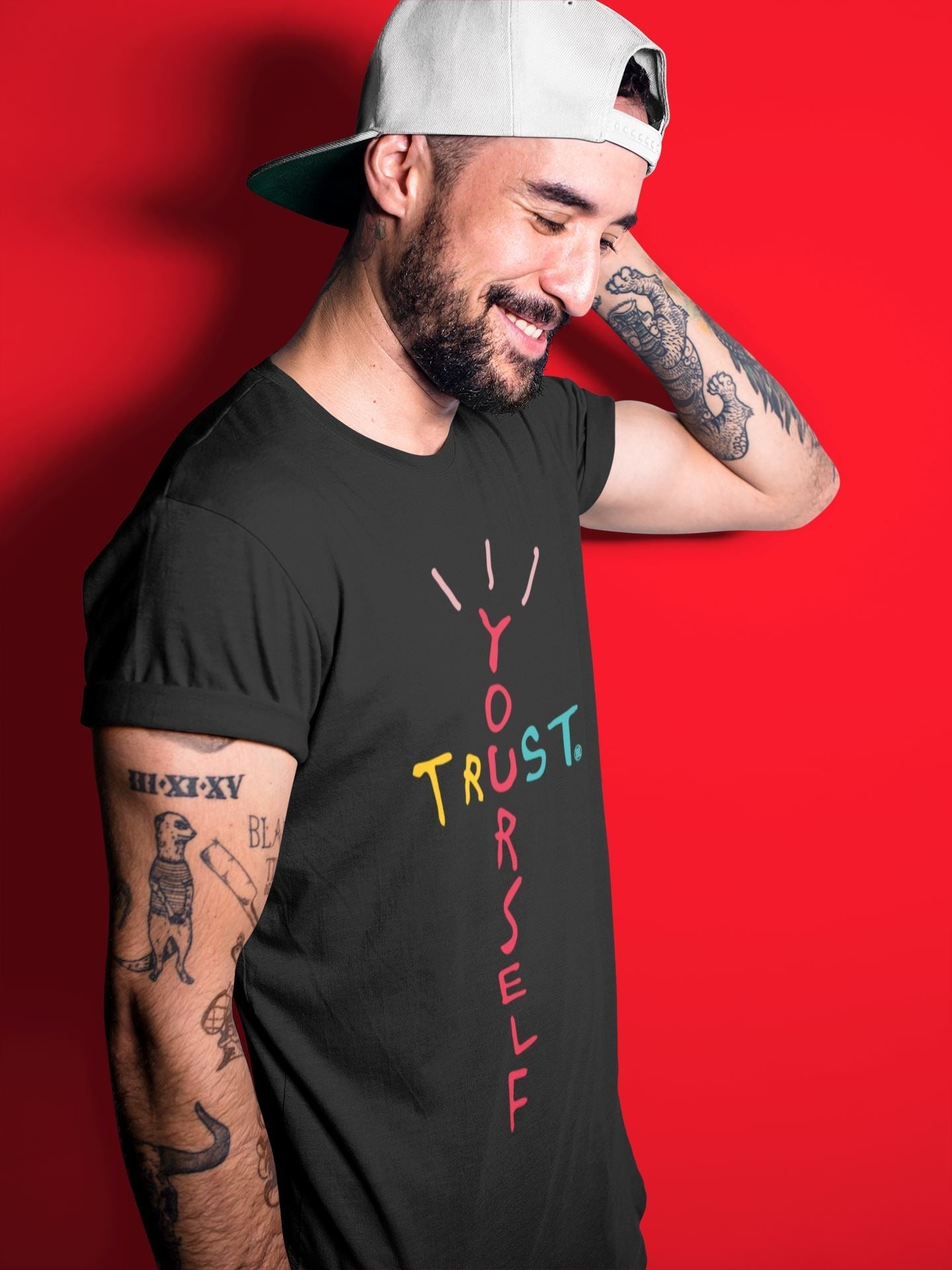 Trust Yourself Unisex Tops - Yeezy 700 Hi-Res Red