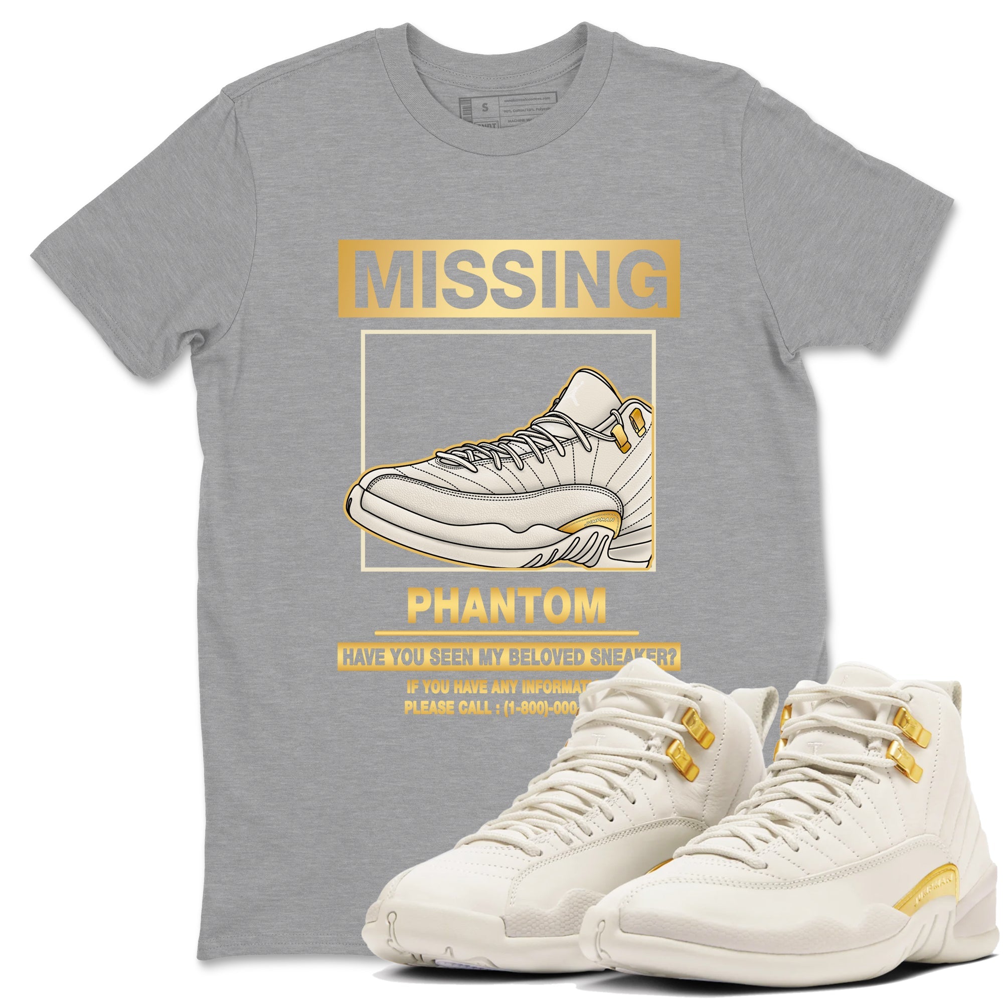 Missing snkmatch snkmatch Tees - Air Jordan 12 Phantom
