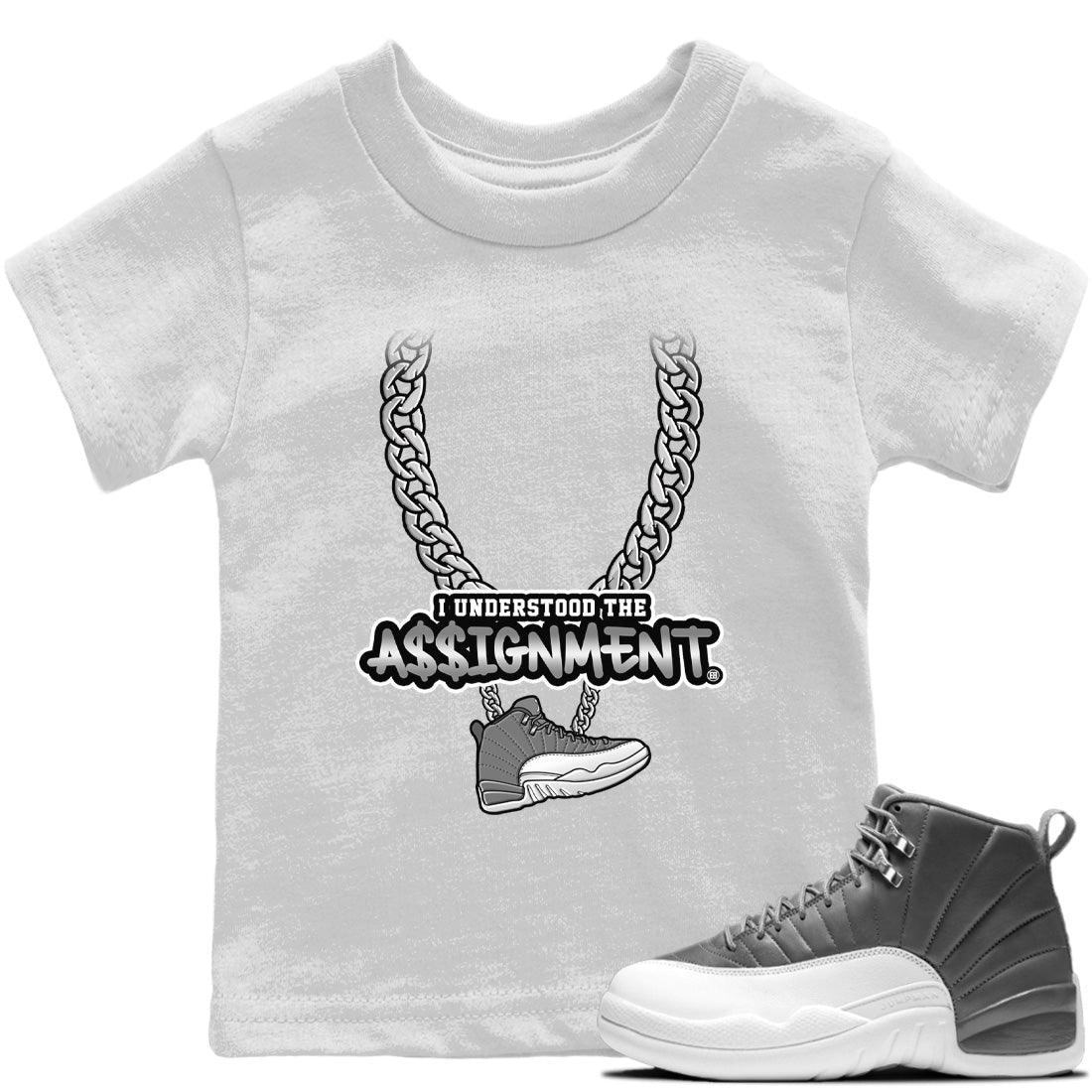 Understood Assignment Kids Tops - Air Jordan 12 Stealth