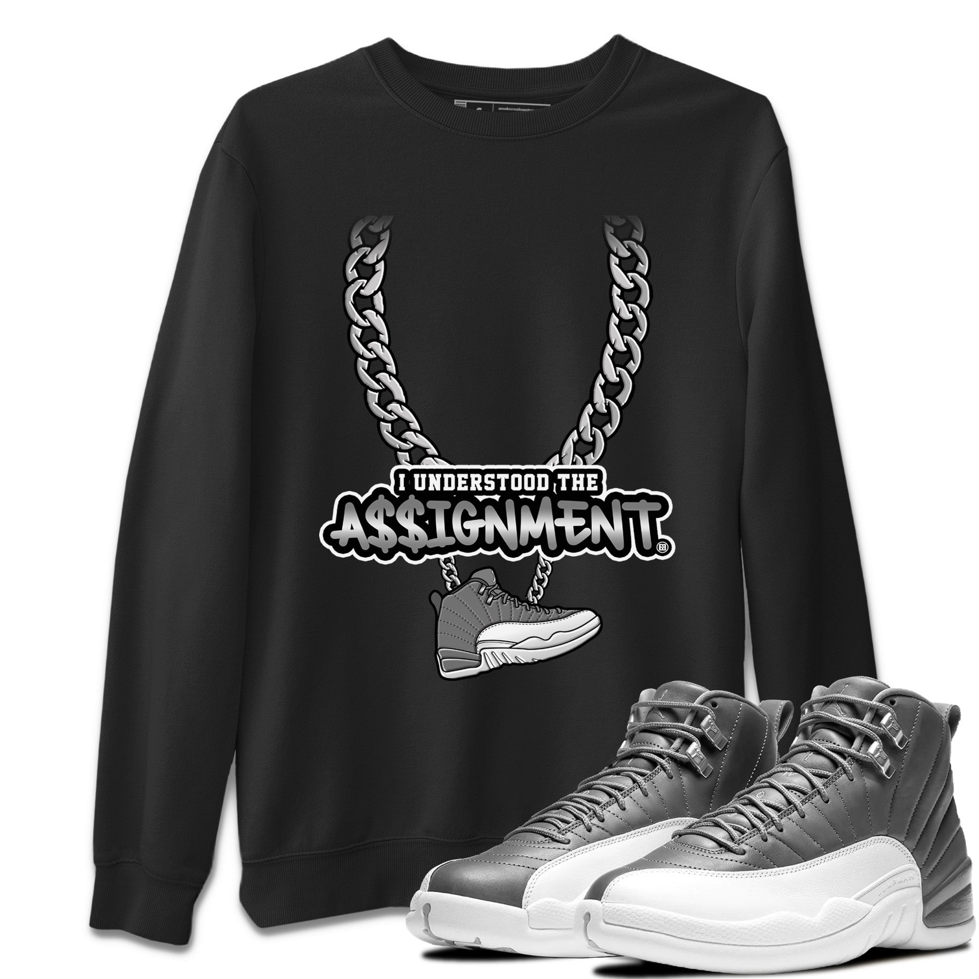 Understood Assignment Unisex Tops - Air Jordan 12 Stealth