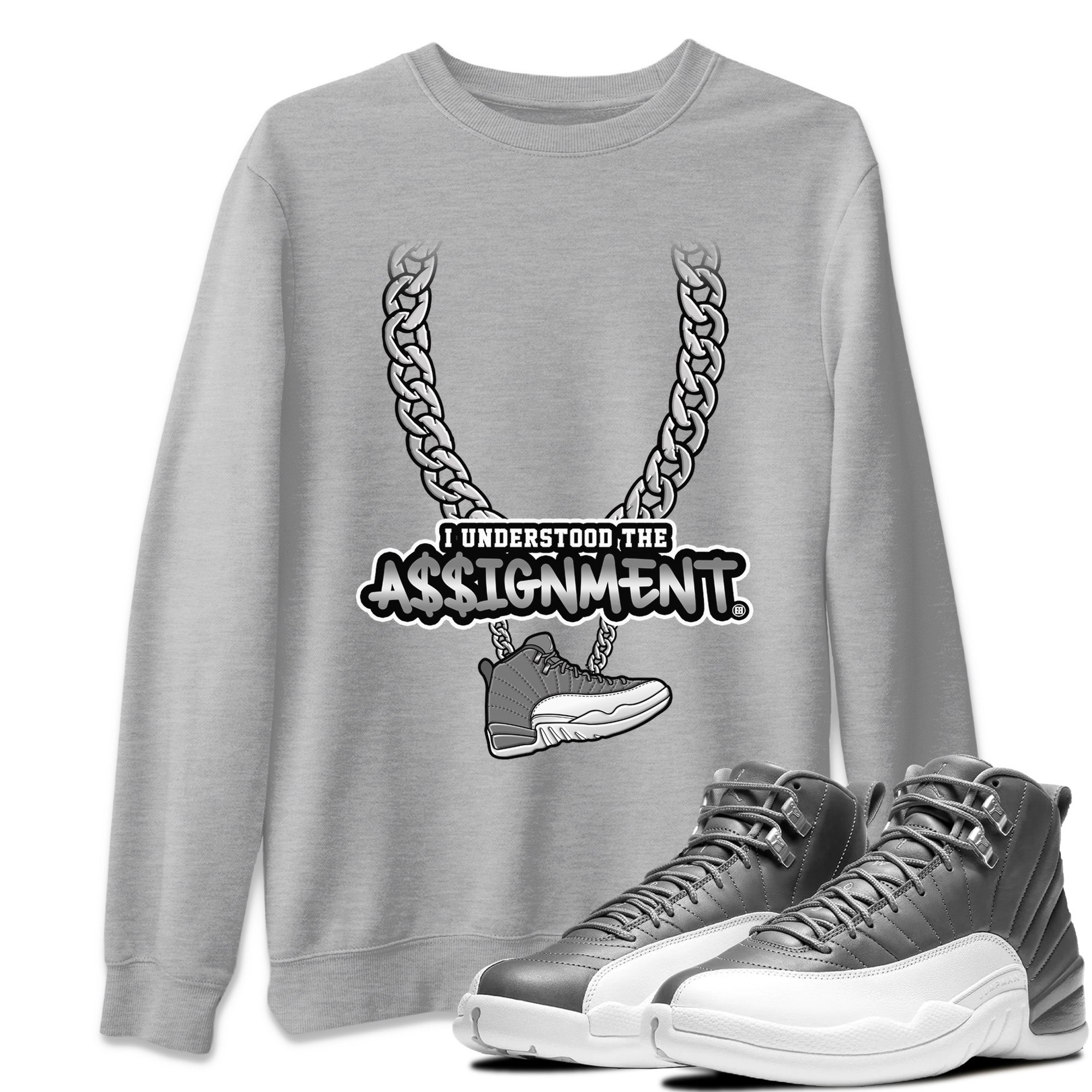 Understood Assignment Unisex Tops - Air Jordan 12 Stealth