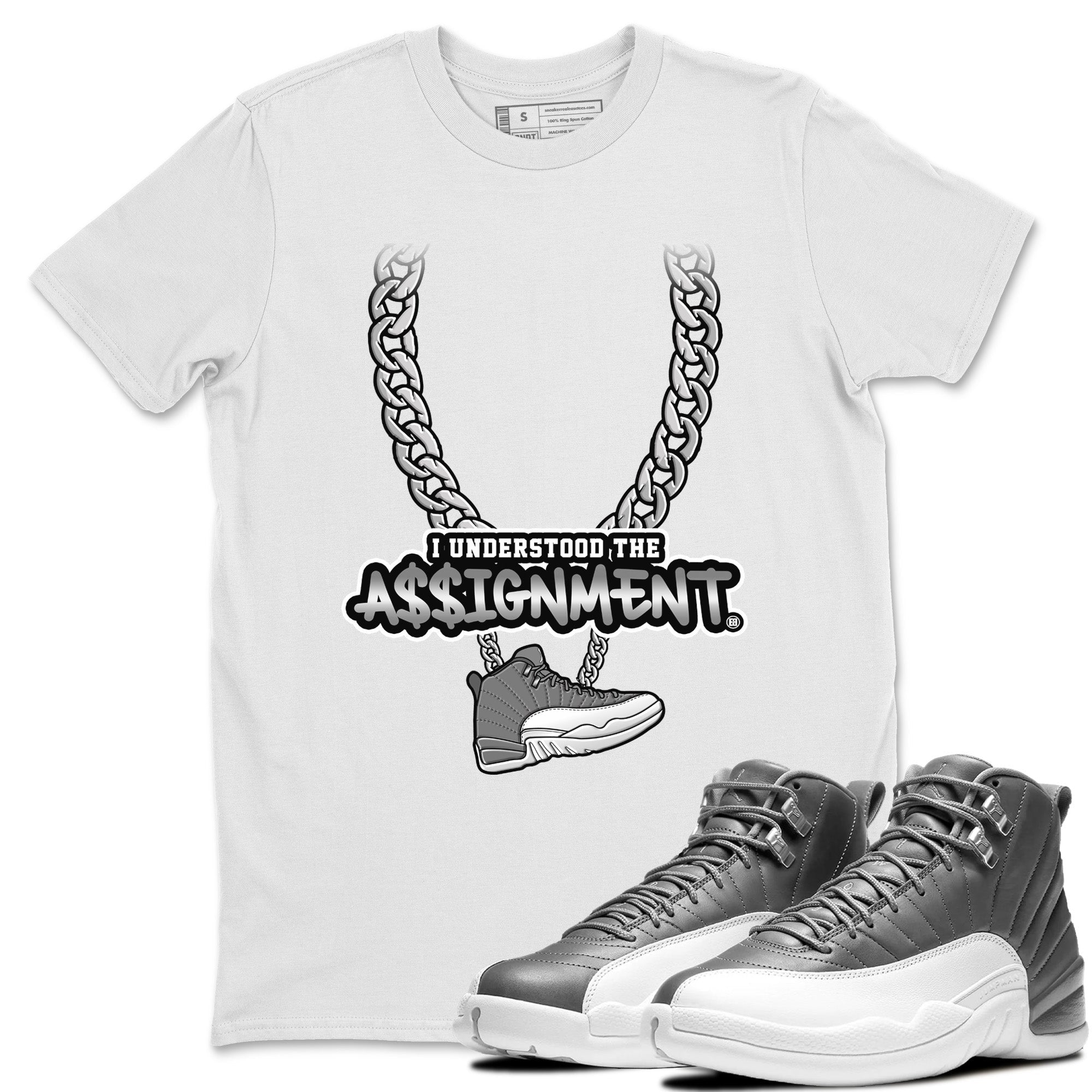 Understood Assignment Unisex Tops - Air Jordan 12 Stealth