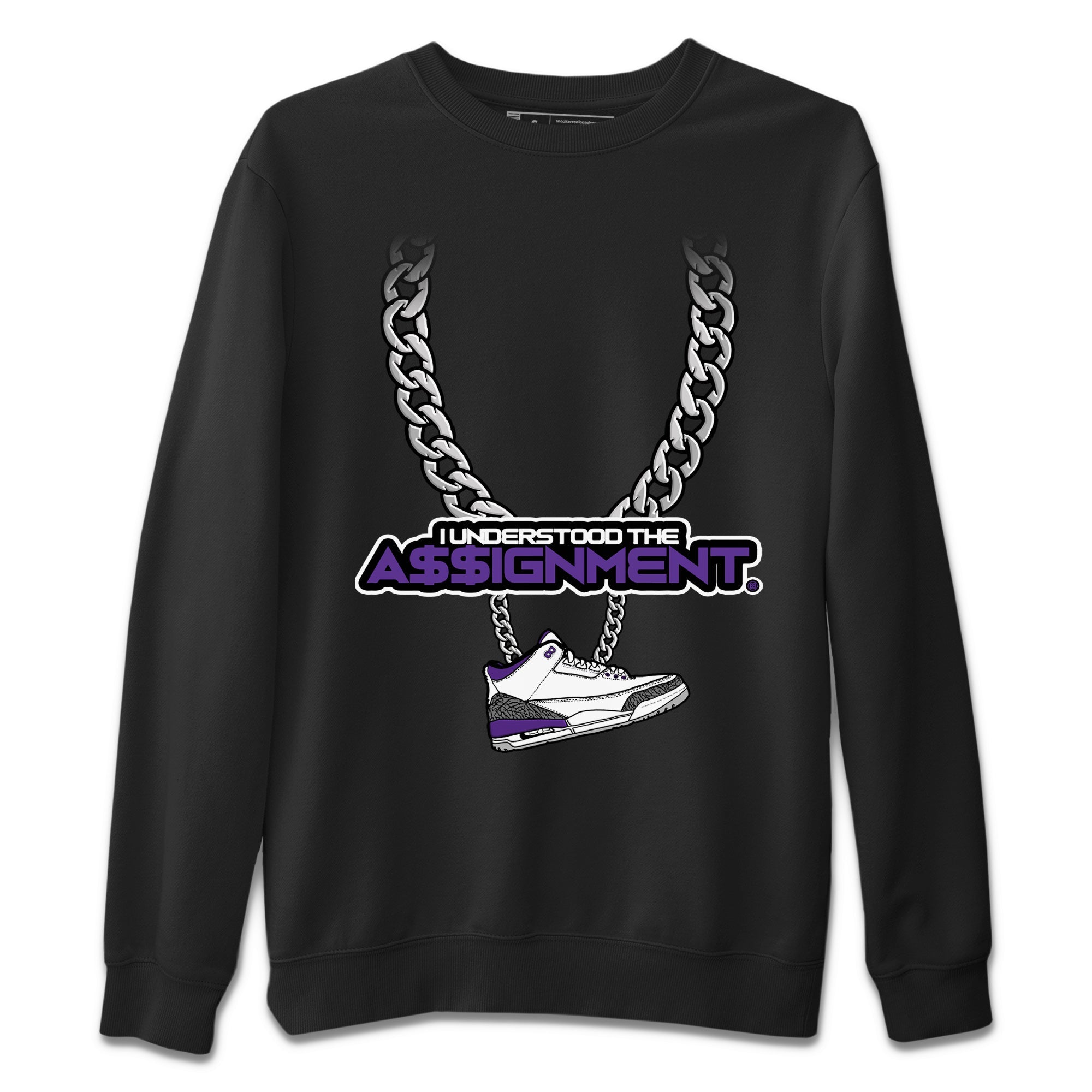 Understood Assignment Unisex Tops - Air Jordan 3 Dark Iris