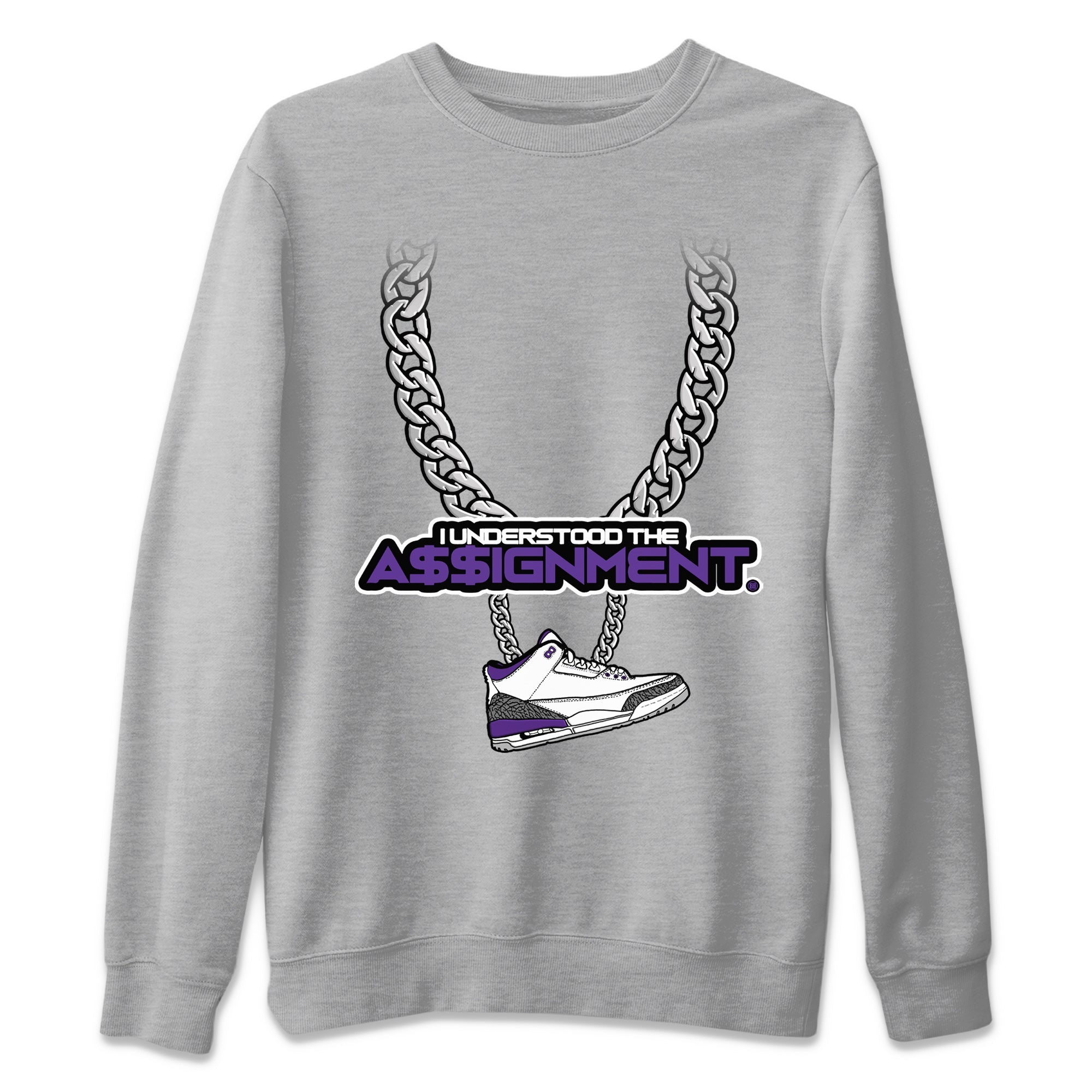 Understood Assignment Unisex Tops - Air Jordan 3 Dark Iris
