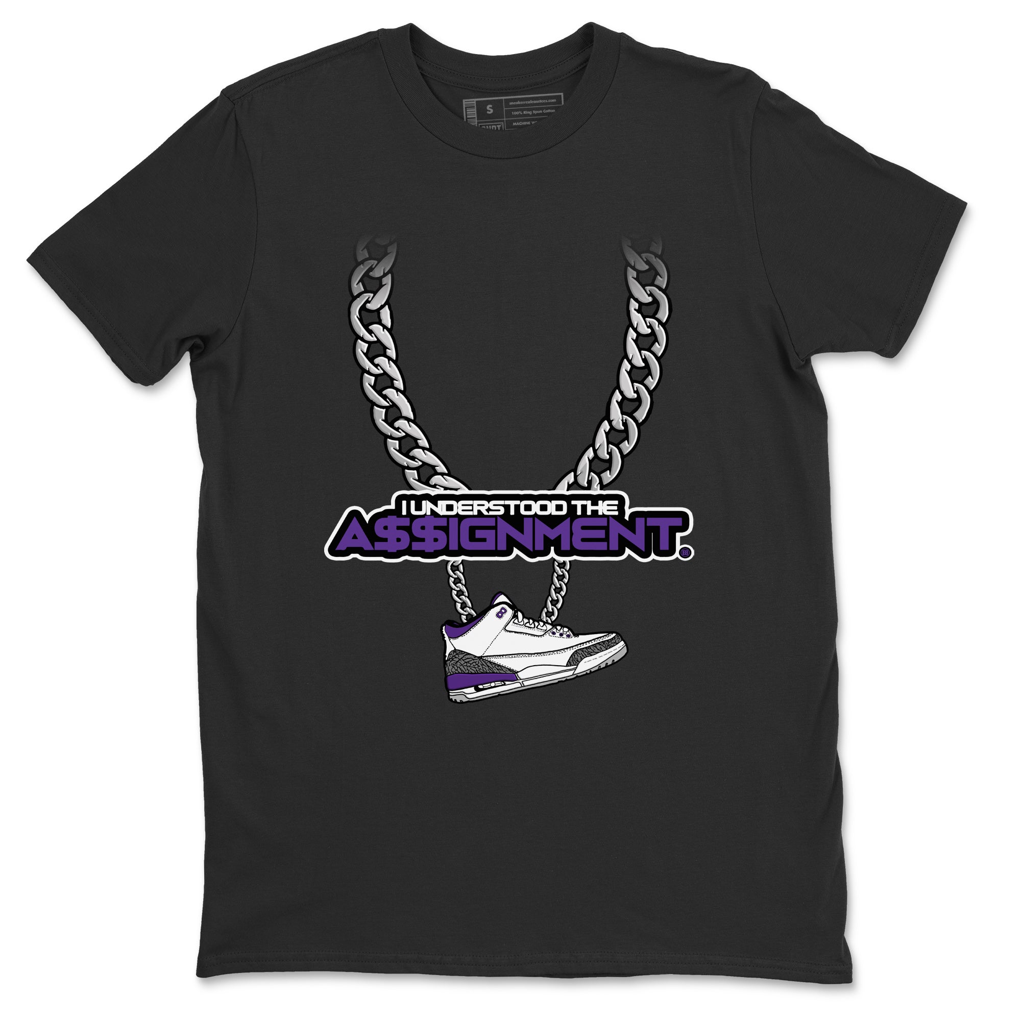 Understood Assignment Unisex Tops - Air Jordan 3 Dark Iris