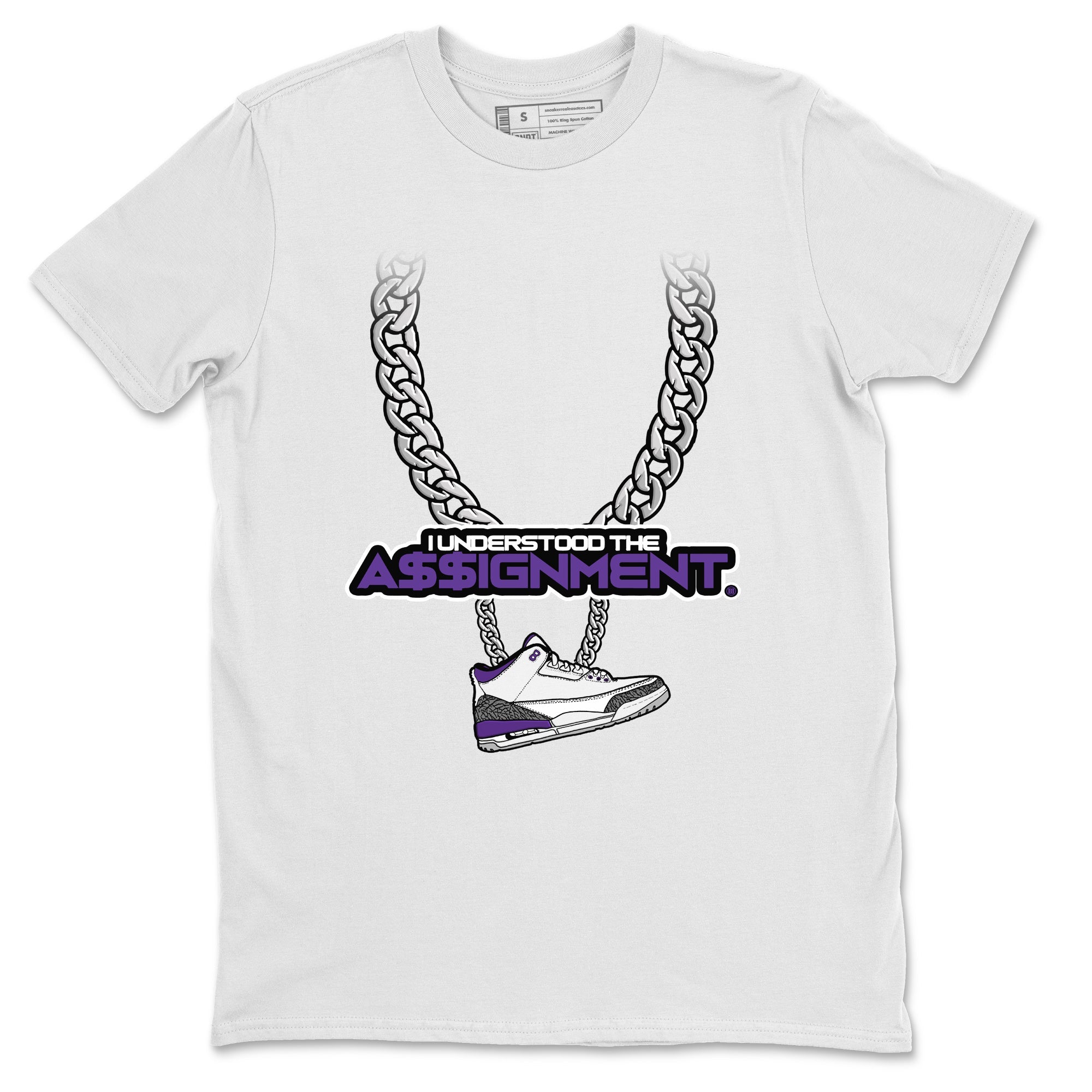 Understood Assignment Unisex Tops - Air Jordan 3 Dark Iris