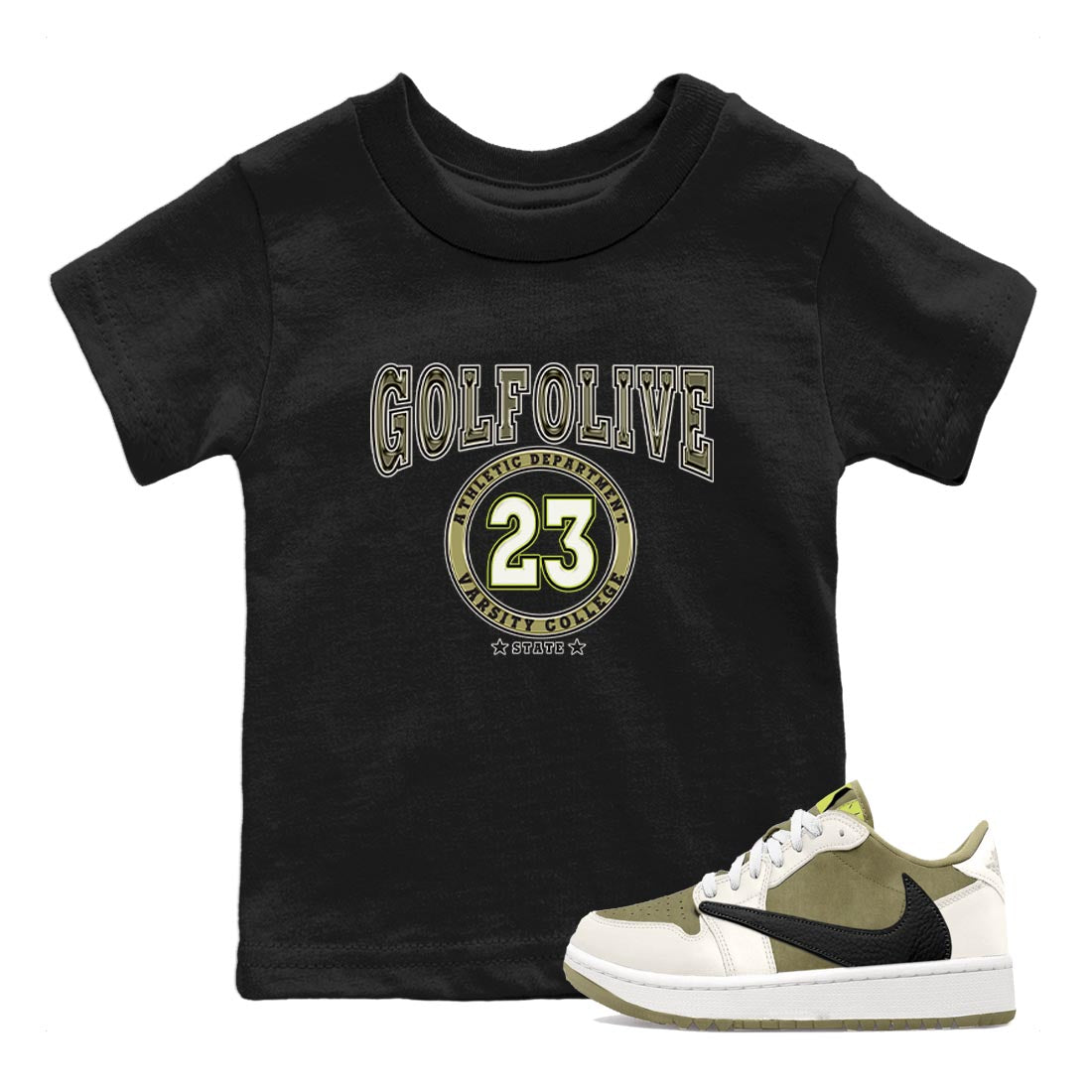Varsity snkmatch Tee Kids - Air Jordan 1 Travis Scott Golf