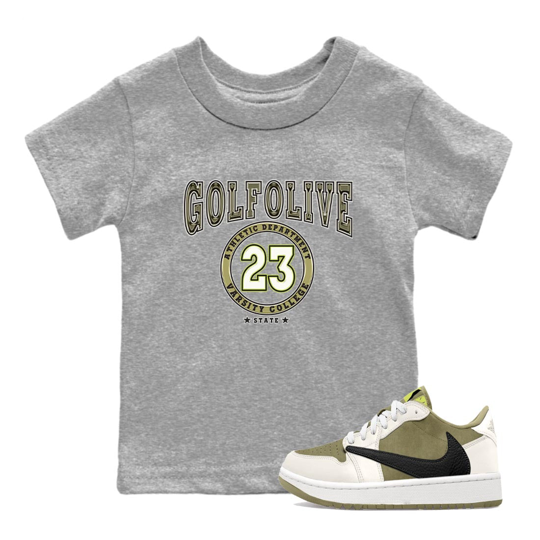 Varsity snkmatch Tee Kids - Air Jordan 1 Travis Scott Golf