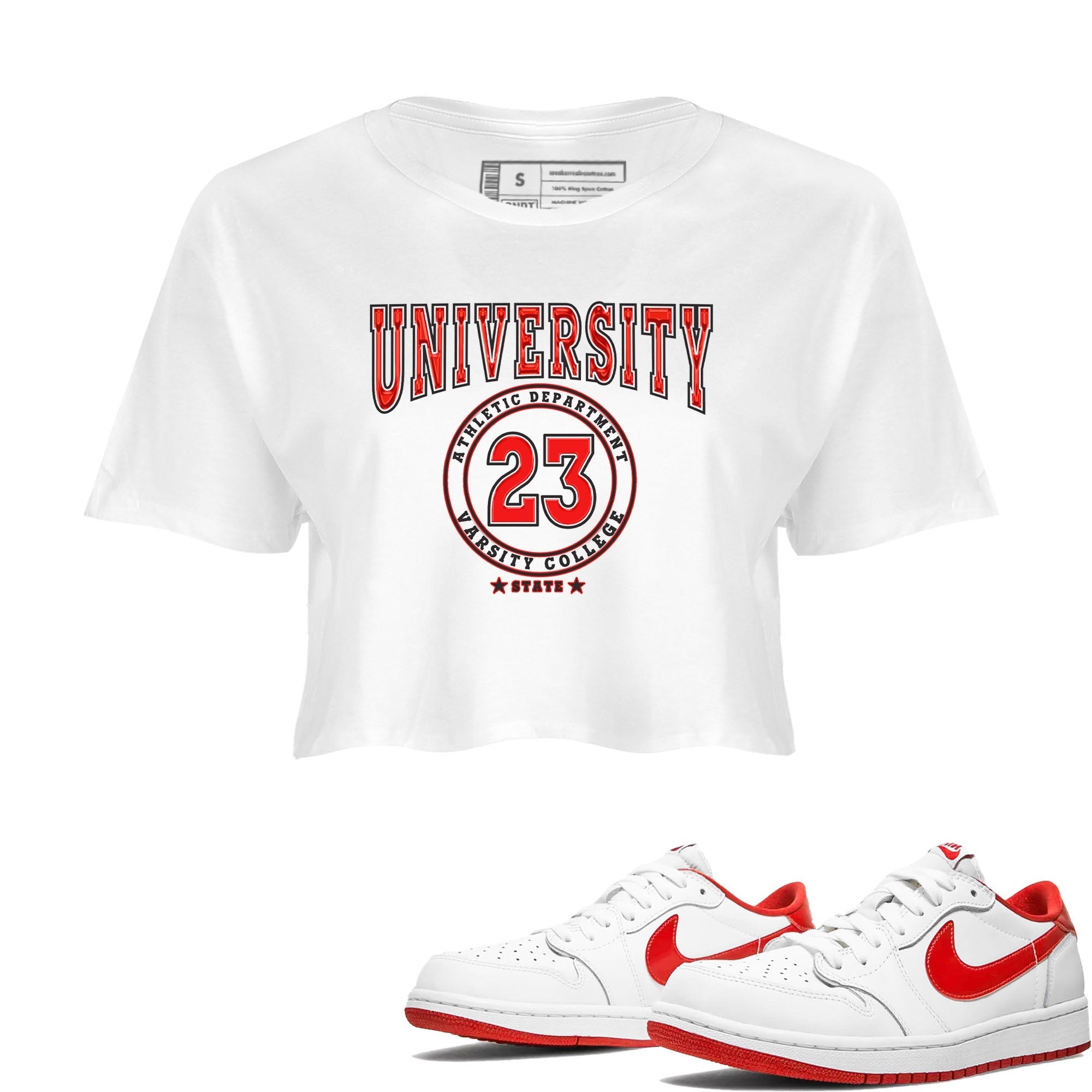 Varsity snkmatch Women's Top - Air Jordan 1 University Red