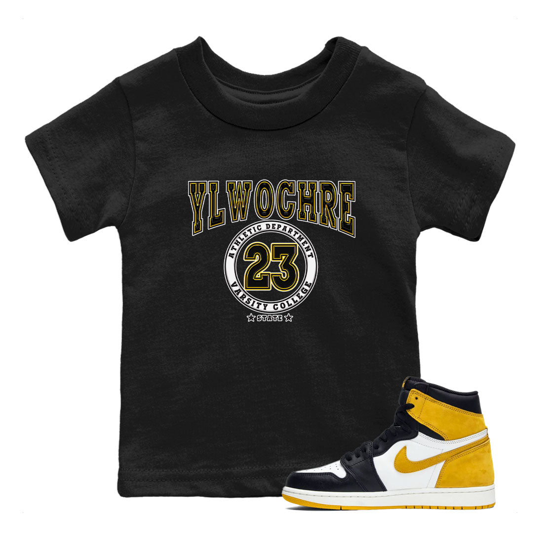 Varsity snkmatch Tees Kids - Air Jordan 1 Yellow Ochre