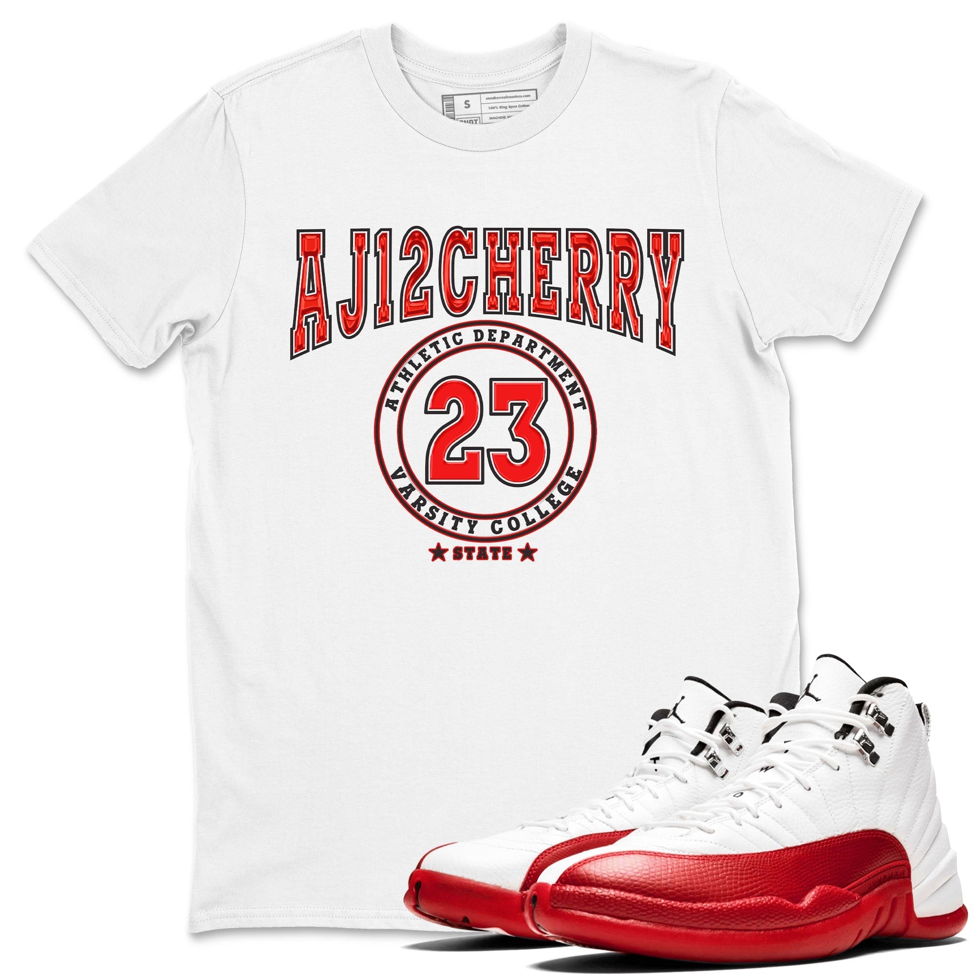 Varsity snkmatch Tee - Air Jordan 12 Cherry
