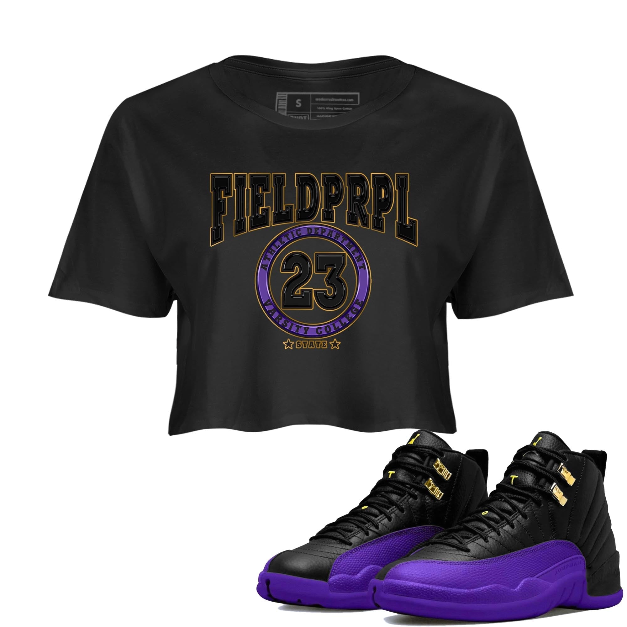 Varsity snkmatch Women's Top - Air Jordan 12 Field Purple