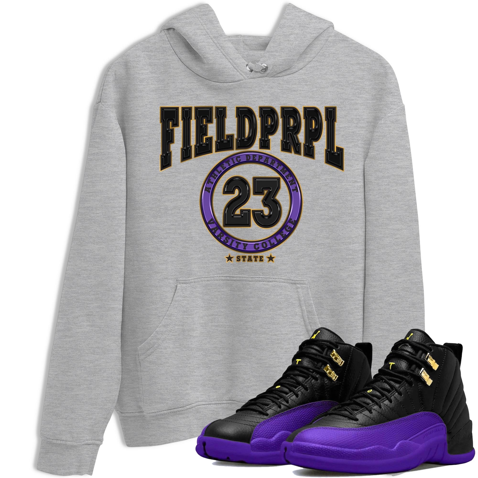Varsity snkmatch Tee - Air Jordan 12 Field Purple