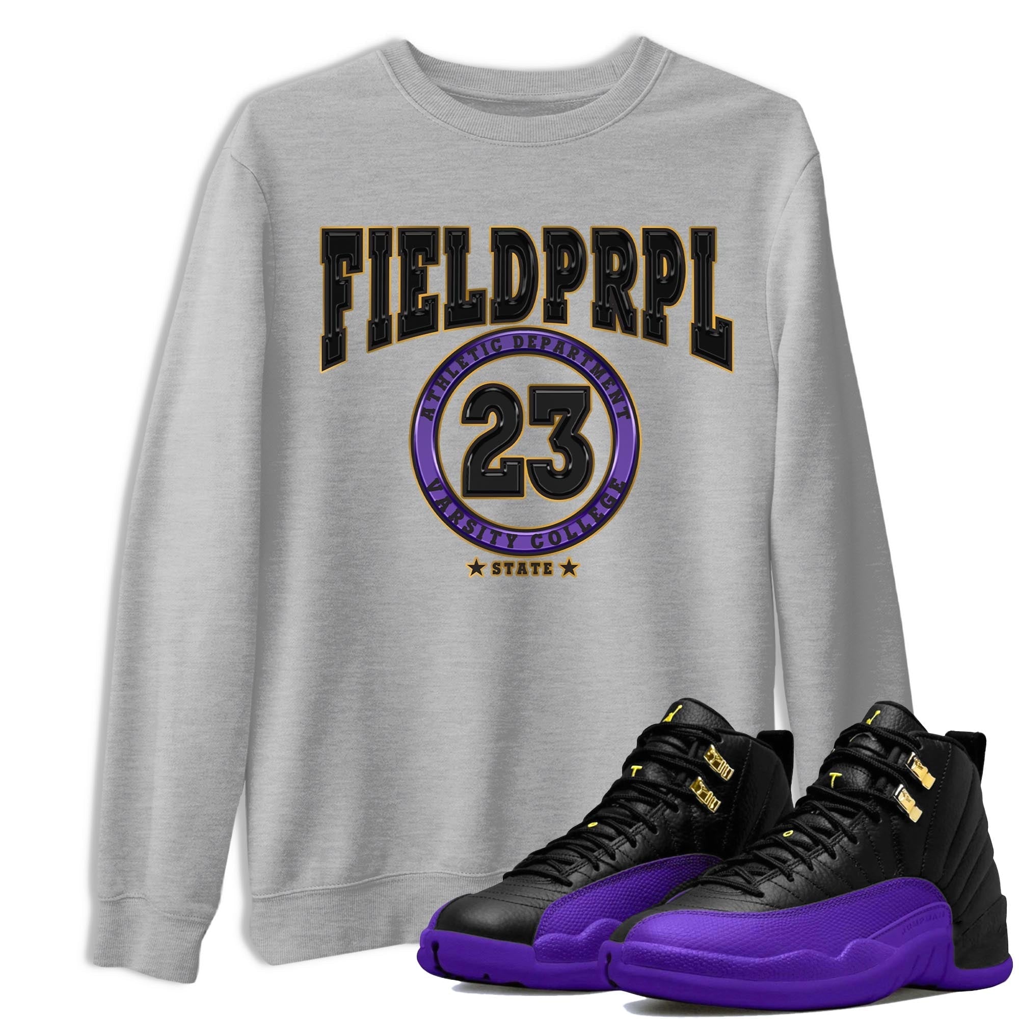 Varsity snkmatch Tee - Air Jordan 12 Field Purple