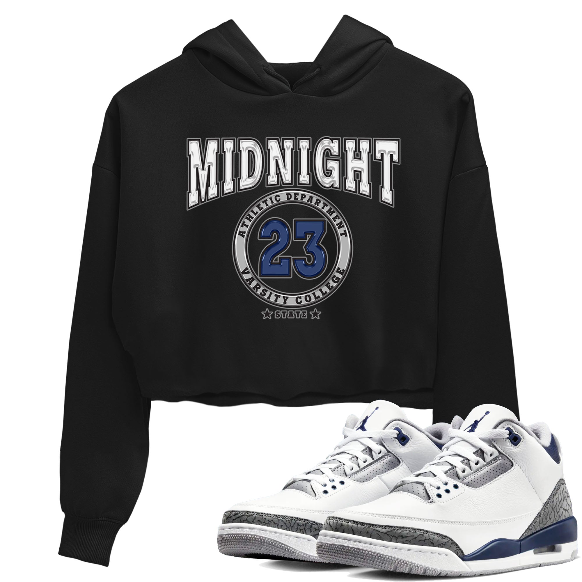 Varsity snkmatch Women's Top - Air Jordan 3 Midnight Navy 2023