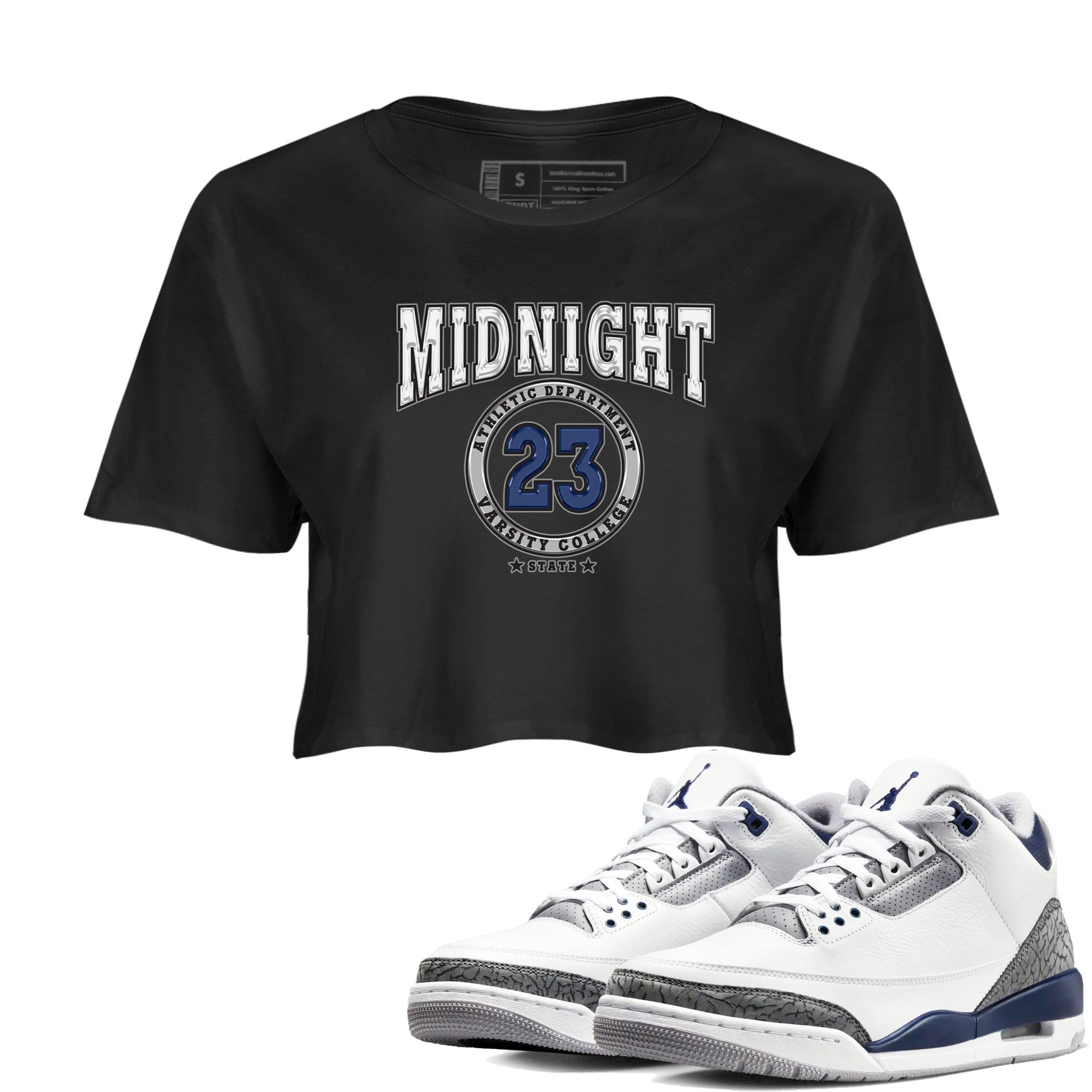 Varsity snkmatch Women's Top - Air Jordan 3 Midnight Navy 2023