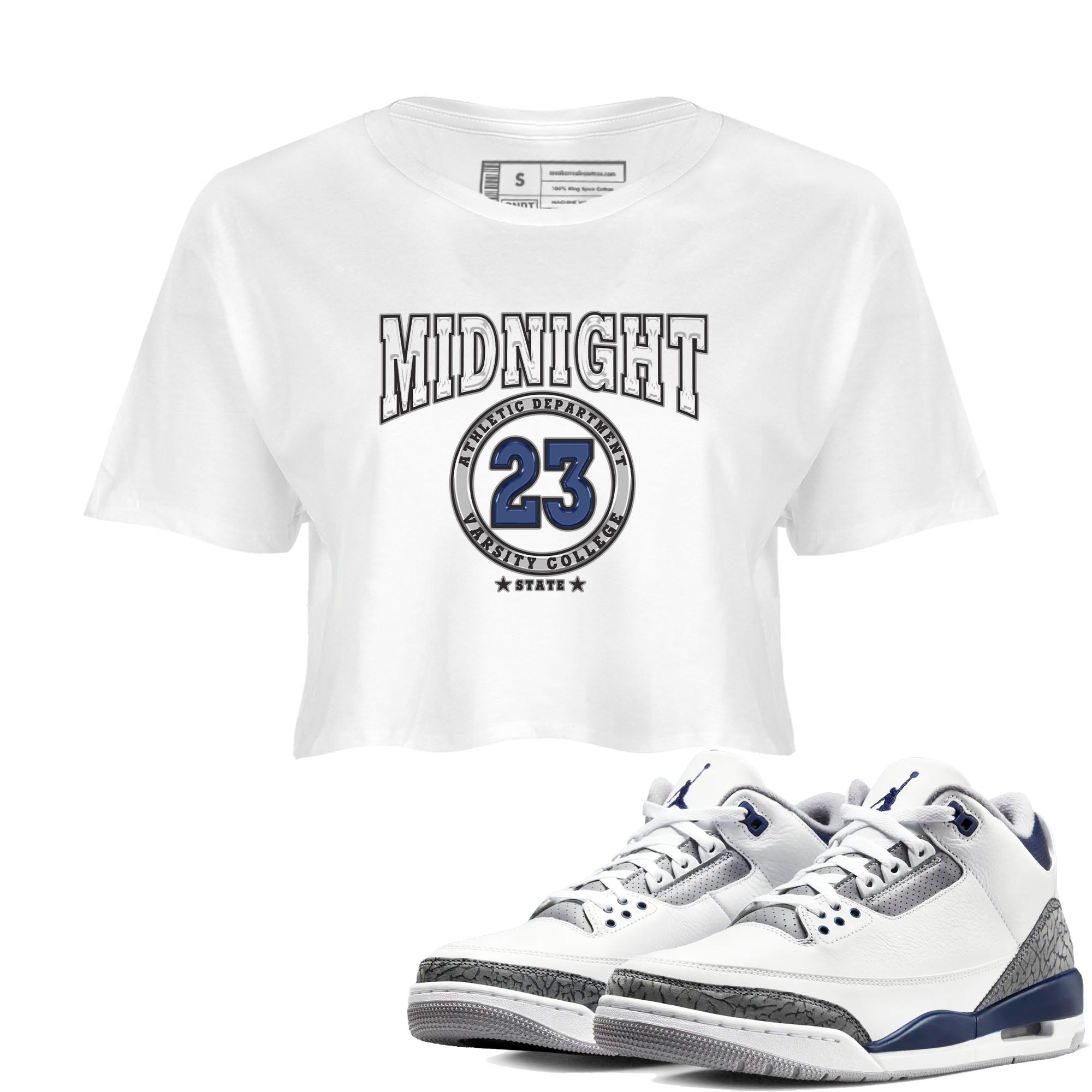 Varsity snkmatch Women's Top - Air Jordan 3 Midnight Navy 2023