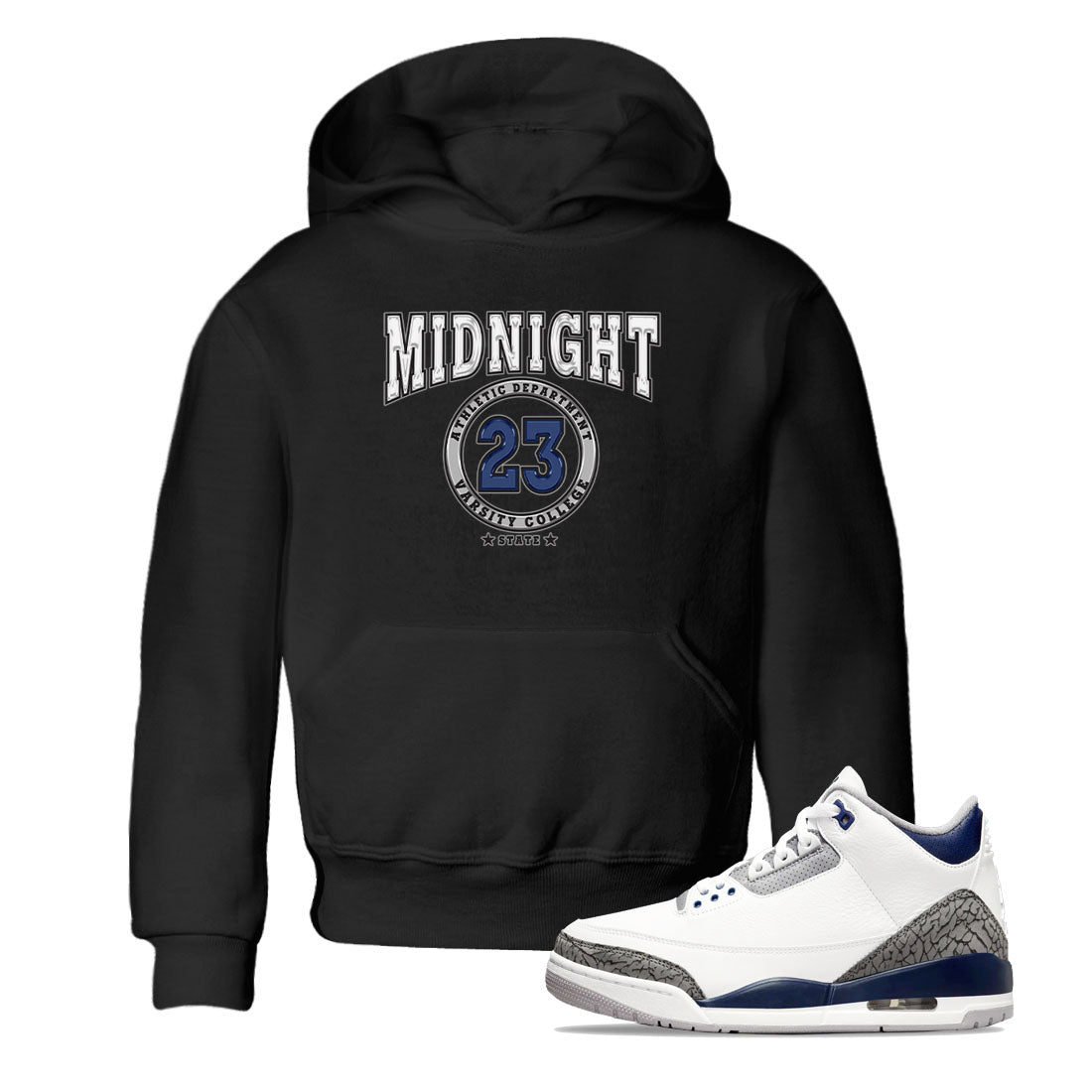 Varsity snkmatch Tees Kids - Air Jordan 3 Midnight Navy 2023