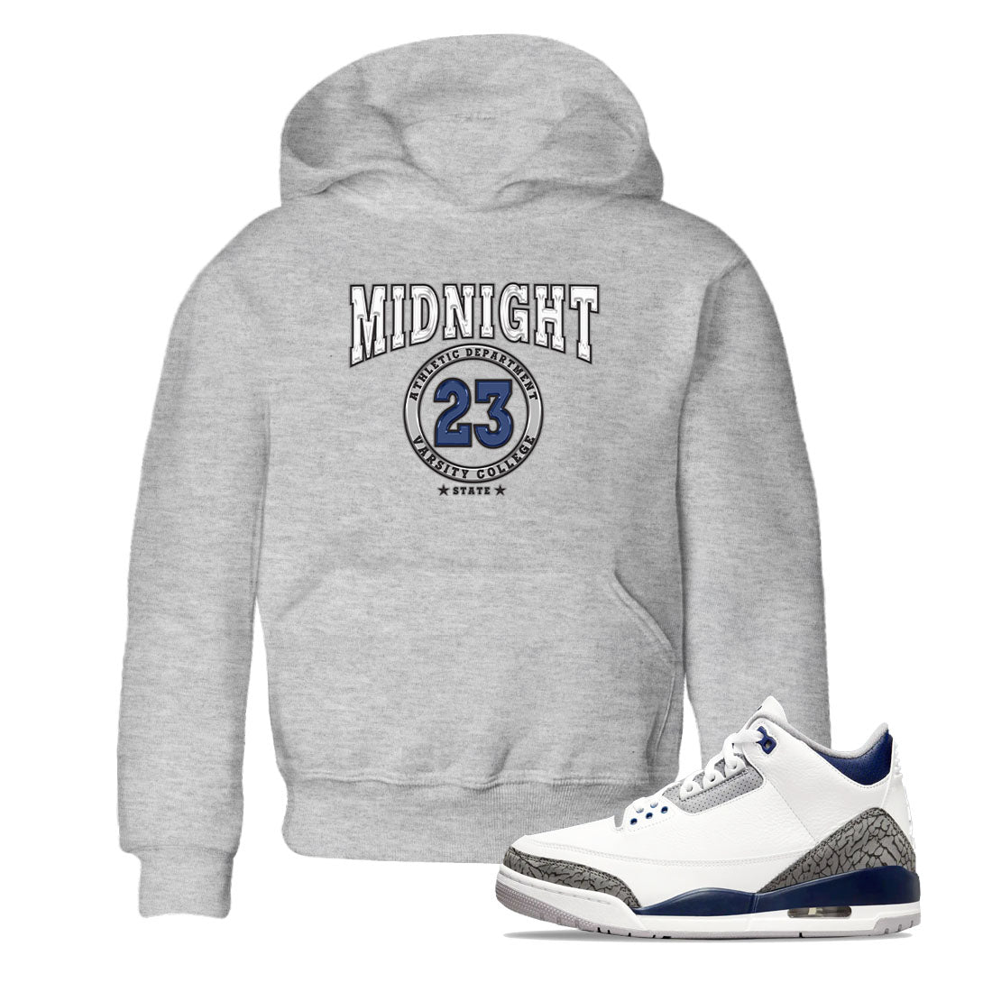 Varsity snkmatch Tees Kids - Air Jordan 3 Midnight Navy 2023