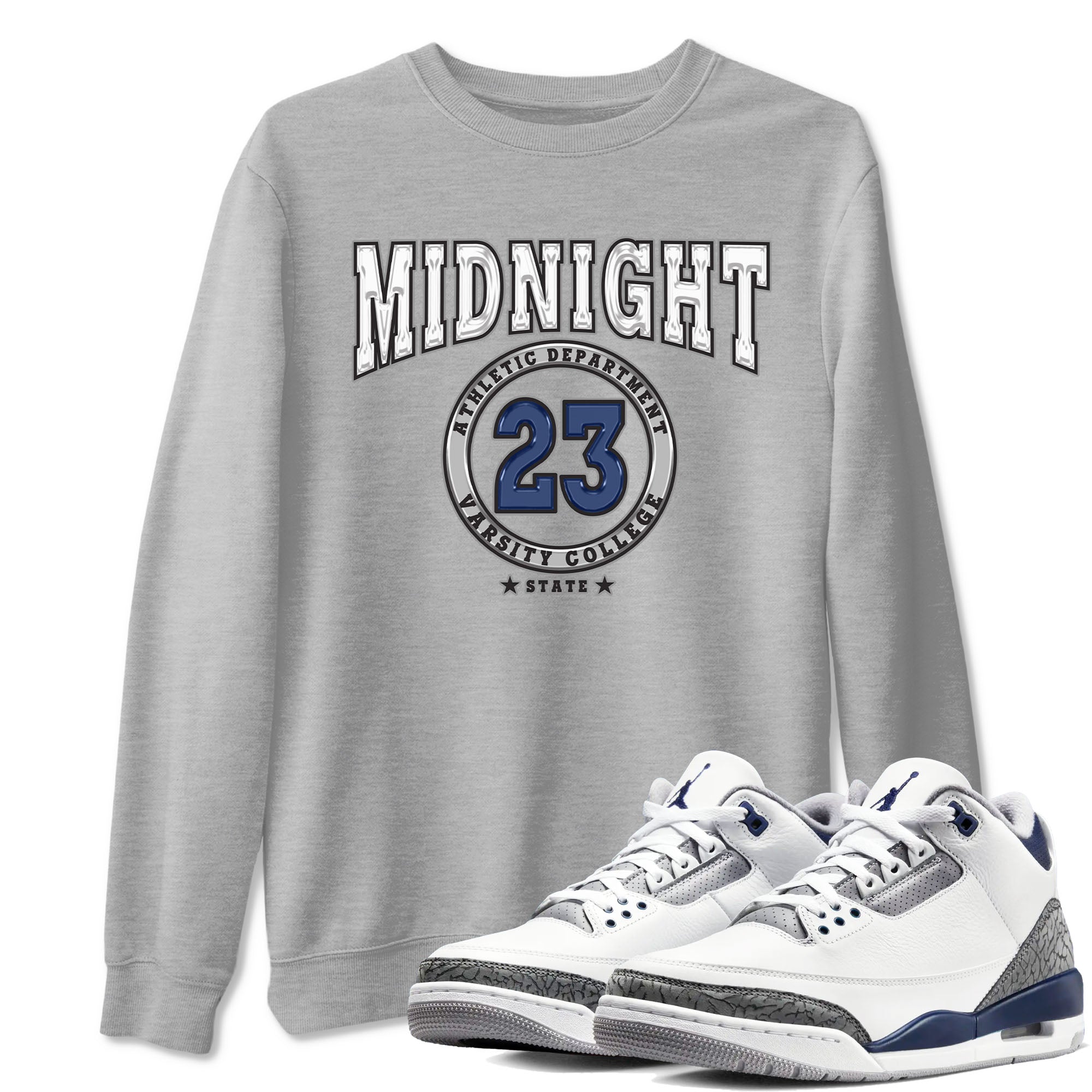 Varsity snkmatch Tees - Air Jordan 3 Midnight Navy 2023
