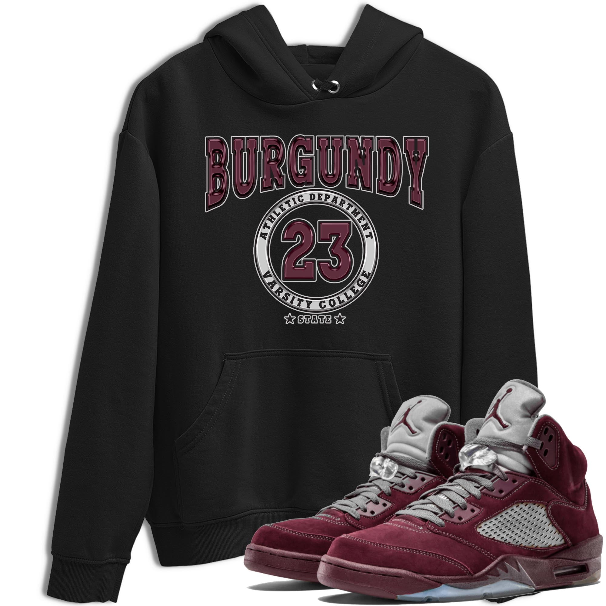 Varsity snkmatch Tee - Air Jordan 5 Burgundy