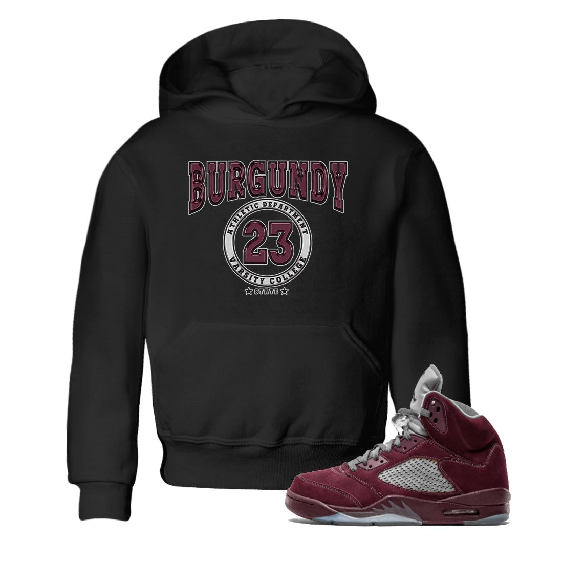 Varsity snkmatch Tee Kids - Air Jordan 5 Burgundy