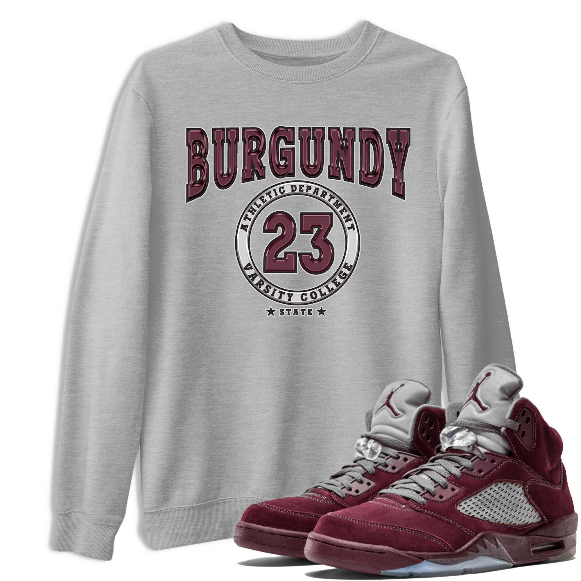 Varsity snkmatch Tee - Air Jordan 5 Burgundy