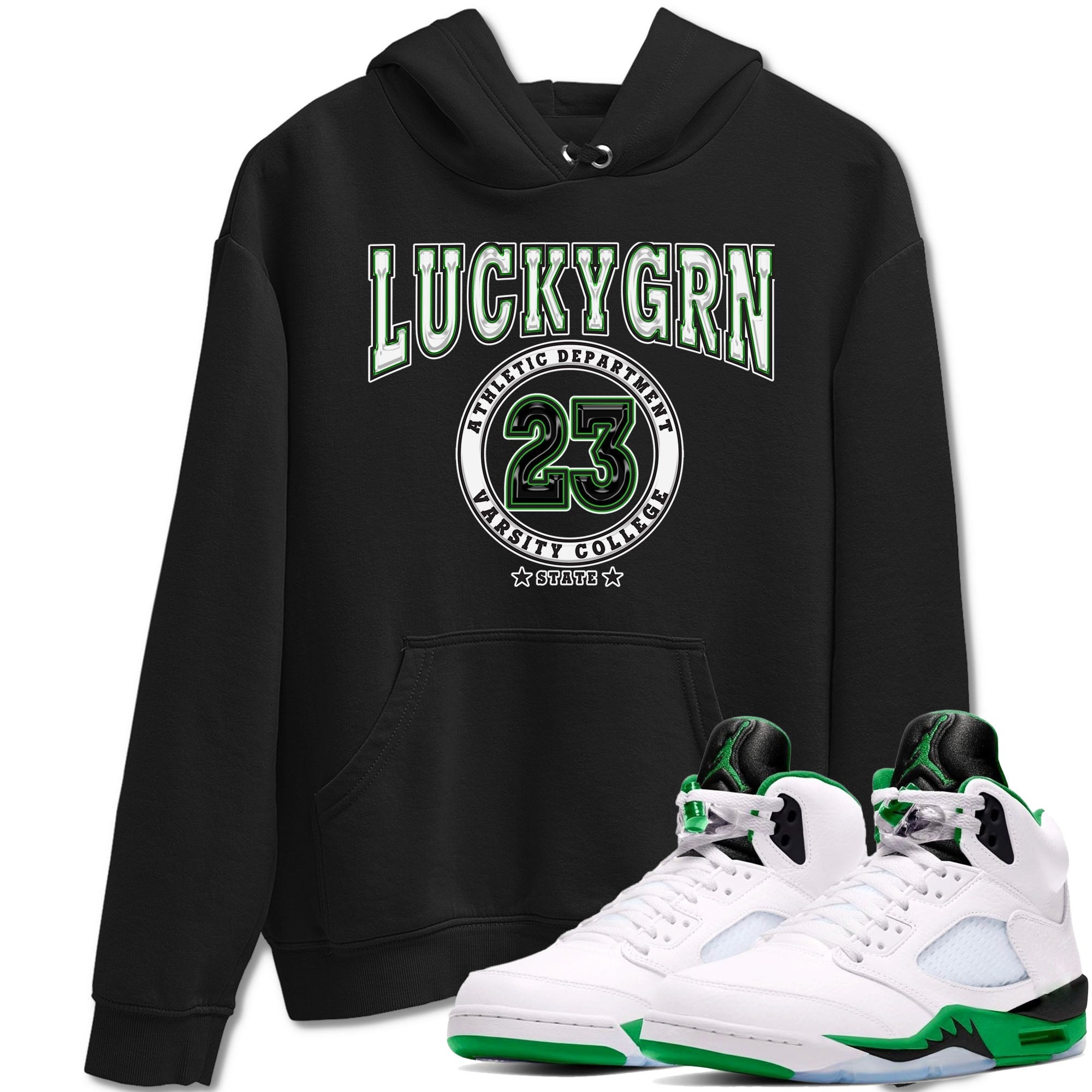 Varsity snkmatch Tees - Air Jordan 5 Lucky Green