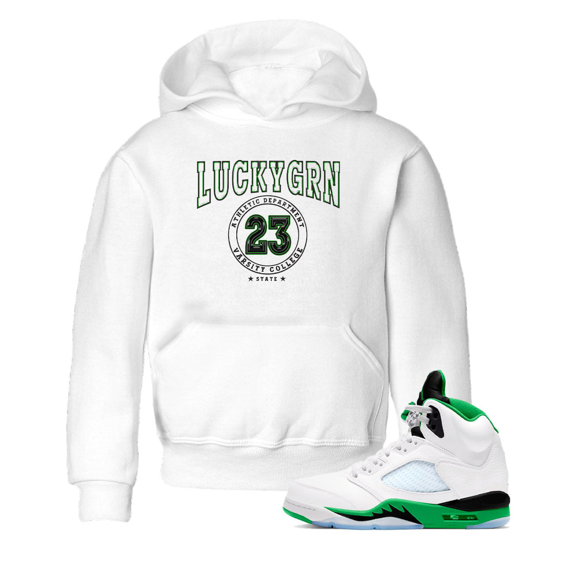 Varsity snkmatch Tees Kids - Air Jordan 5 Lucky Green