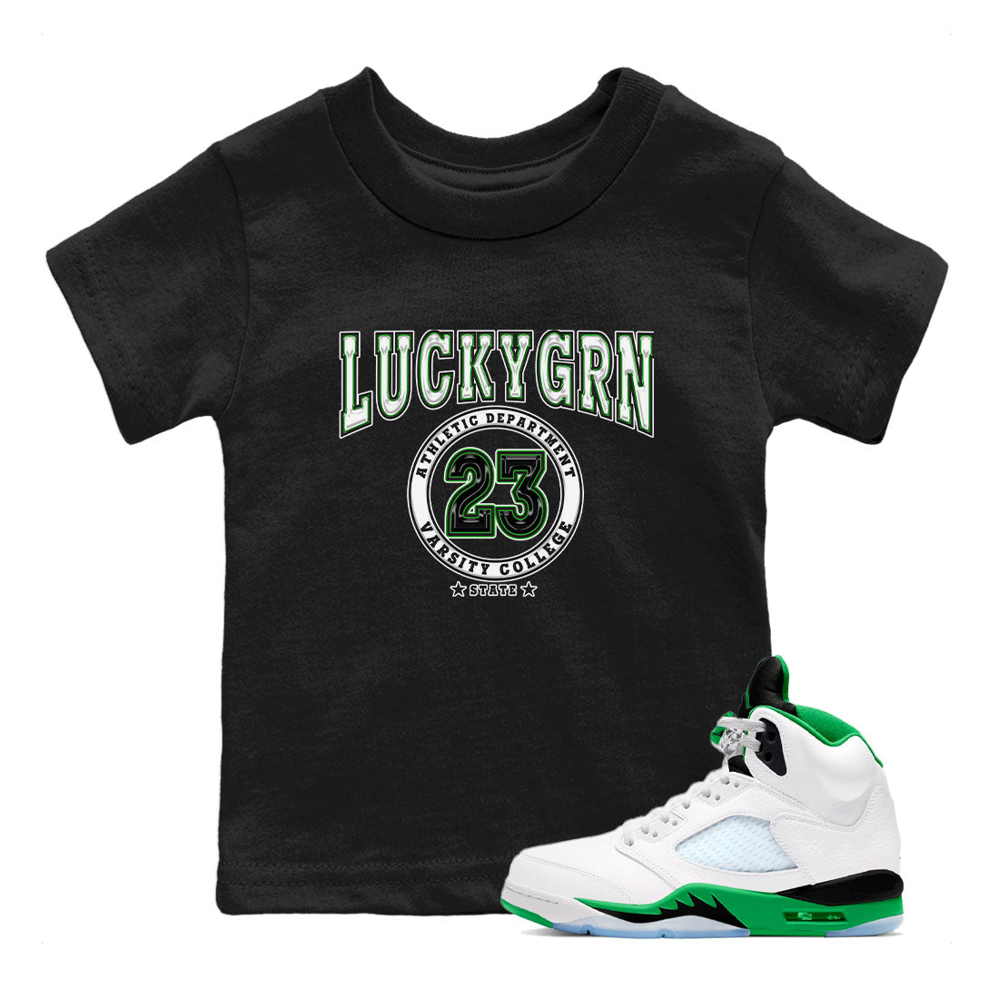 Varsity snkmatch Tees Kids - Air Jordan 5 Lucky Green