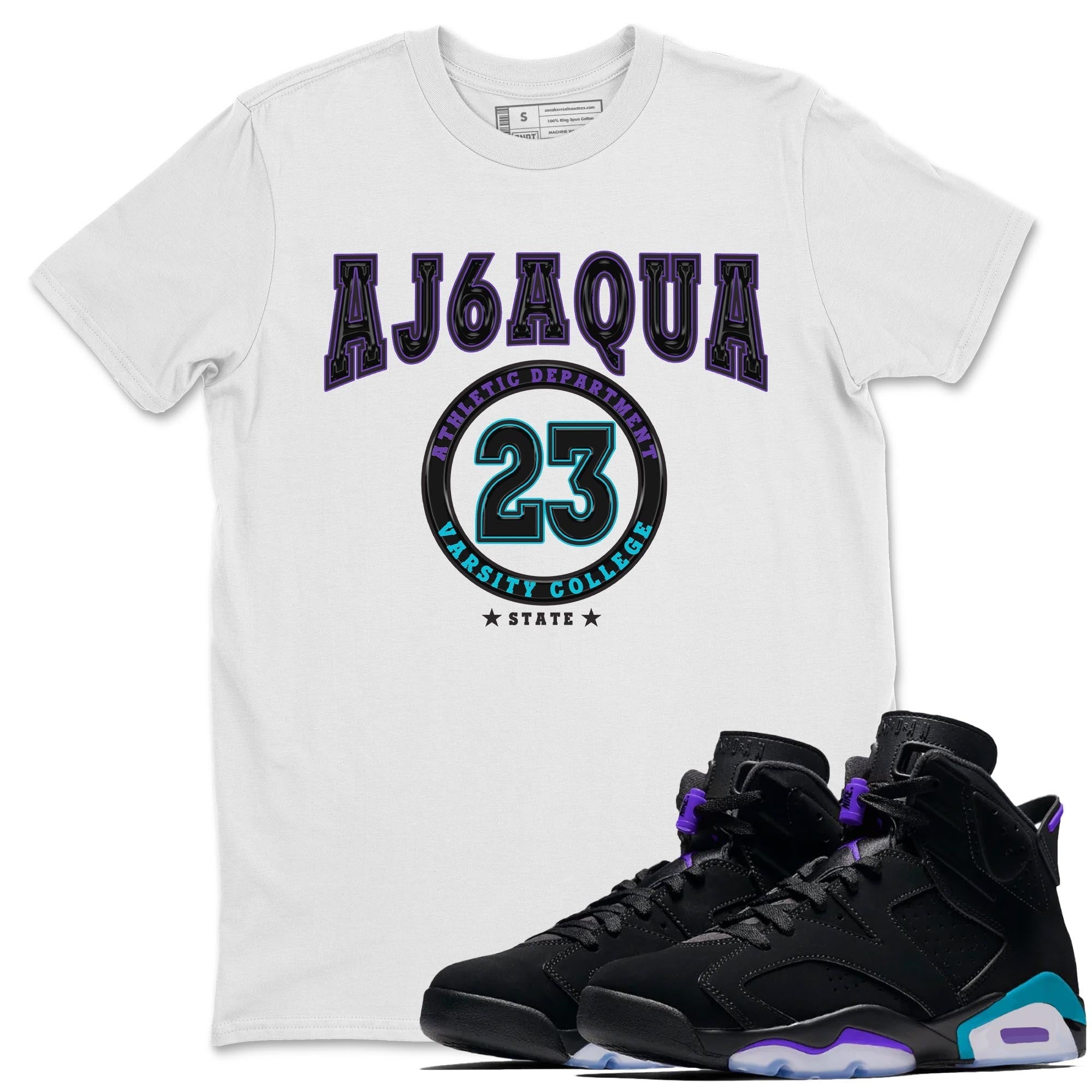 Varsity snkmatch Tee - Air Jordan 6 Aqua
