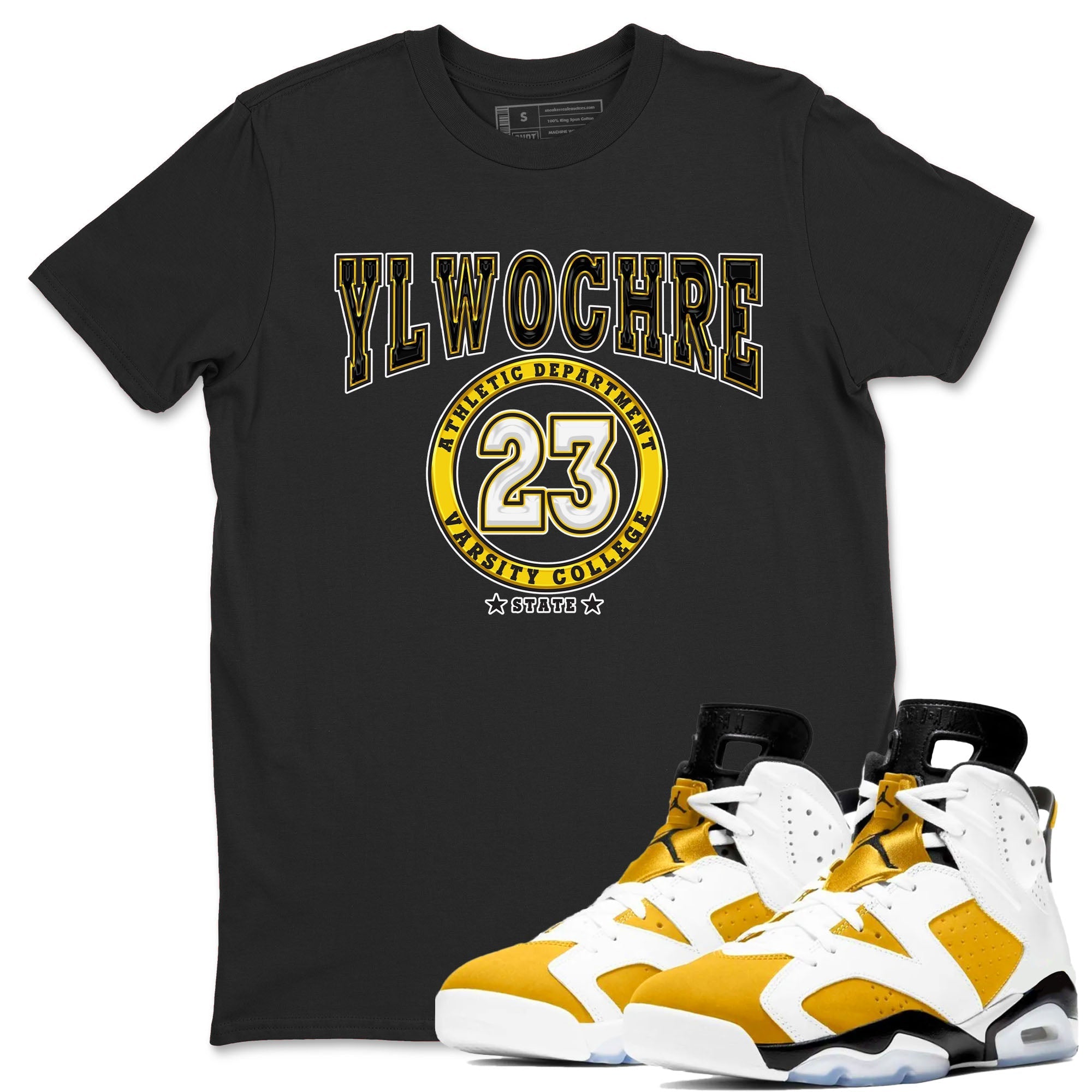 Varsity snkmatch Tees - Air Jordan 6 Yellow Ochre