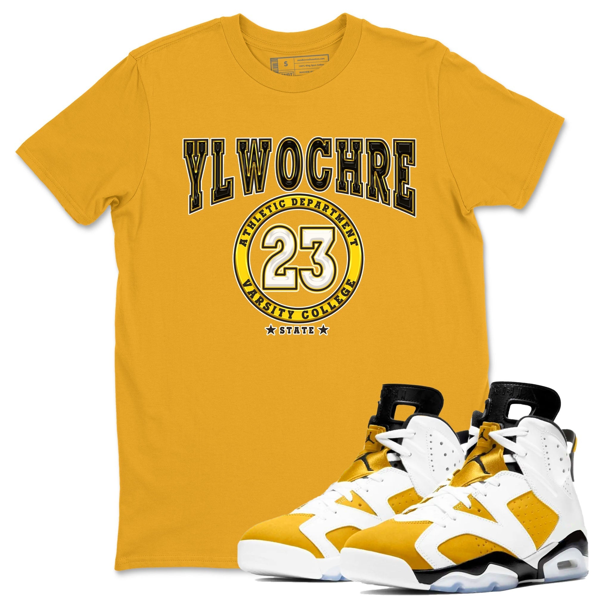 Varsity snkmatch Tees - Air Jordan 6 Yellow Ochre