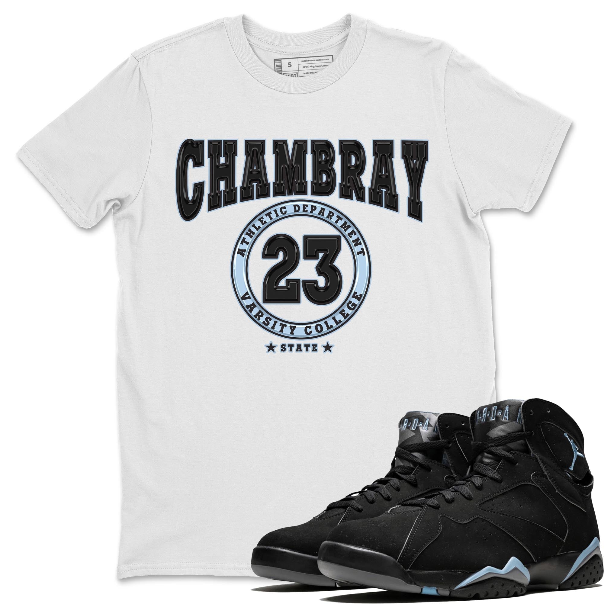 Varsity snkmatch Tee - Air Jordan 7 Chambray