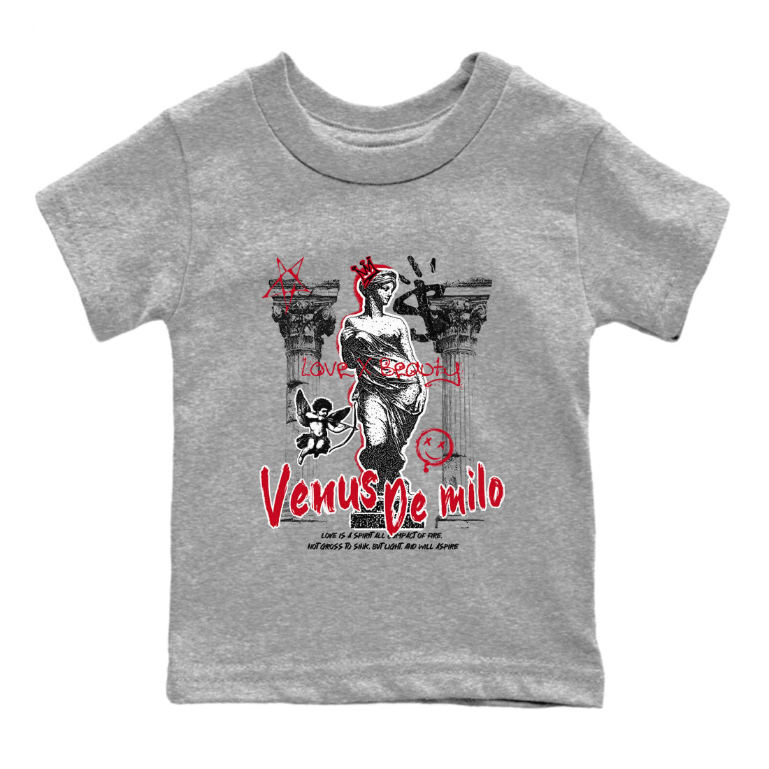 Venus De Milo snkmatch Tees Kids - Air Jordan 1 '85 Bred