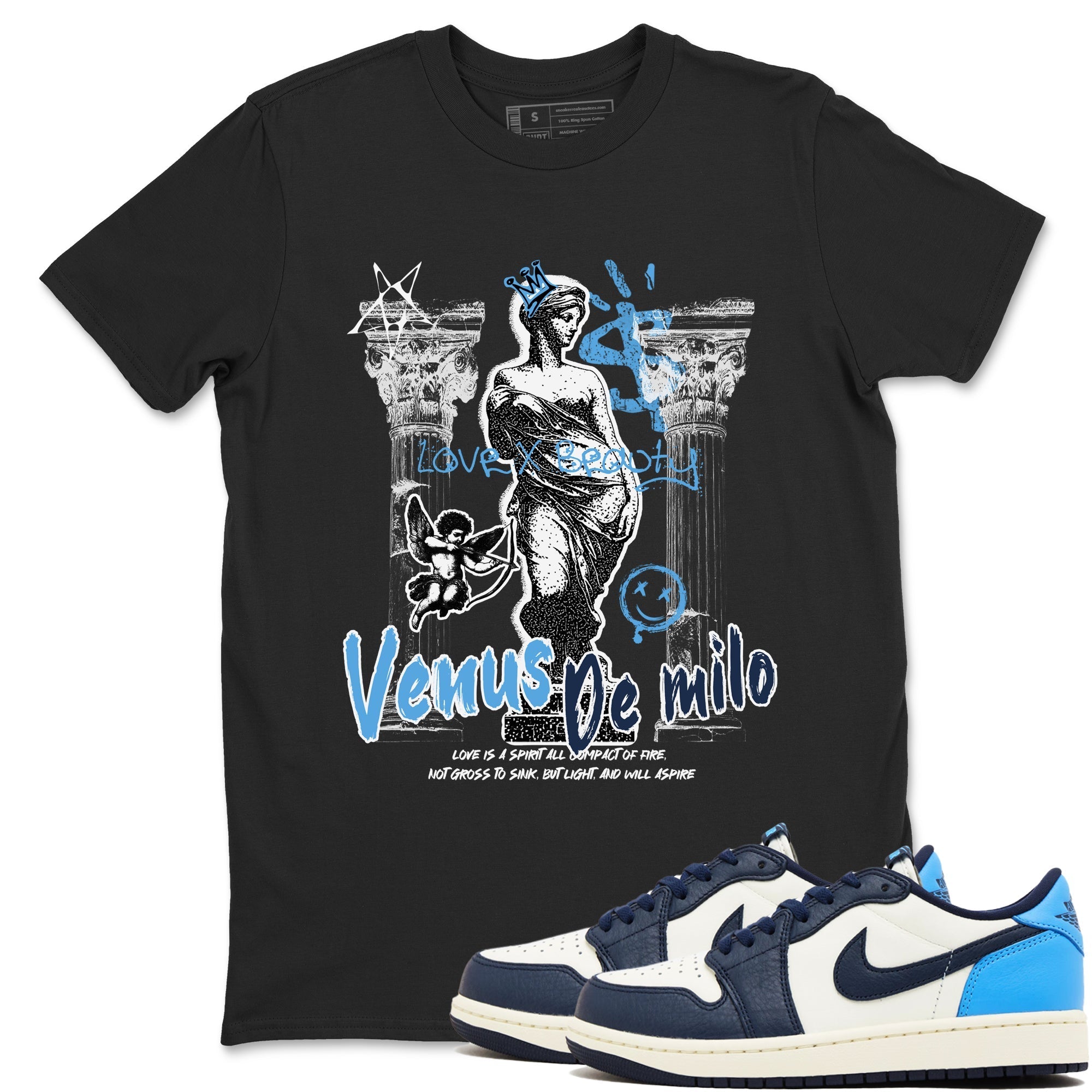 Venus De Milo snkmatch Tees - Air Jordan 1 Obsidian